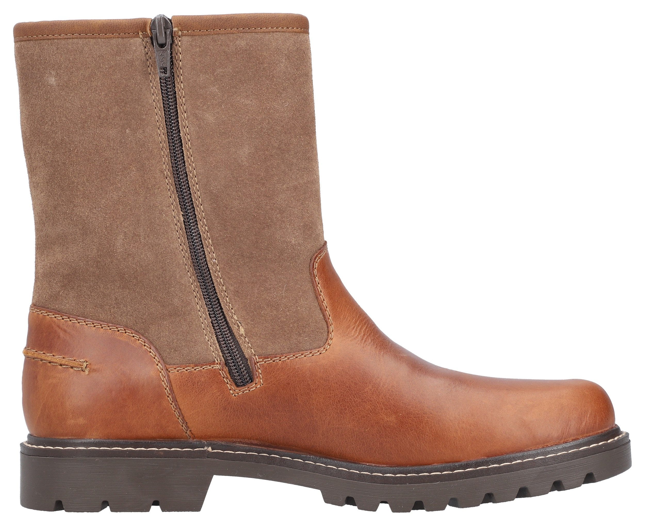 Rieker Fiber-Grip Winterstiefel, Winterboots, Rieker-TEX, mit Innenreißverschluss, schmale Form