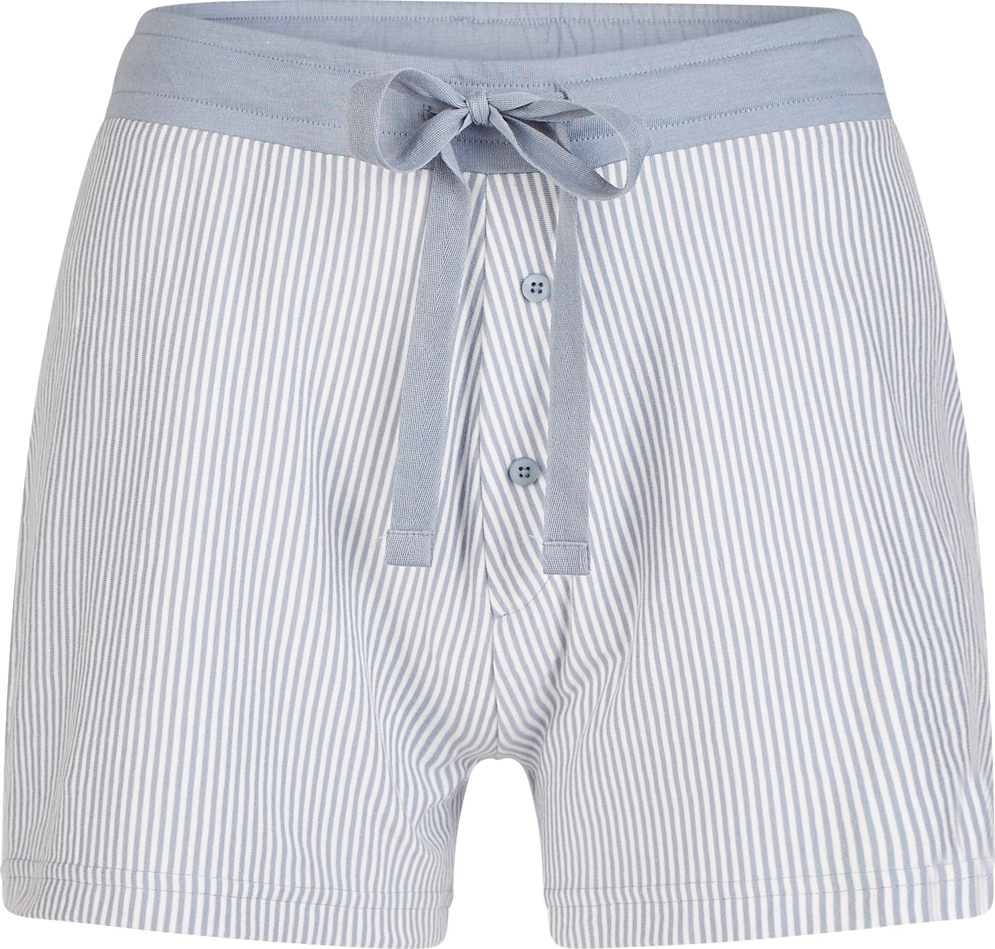 By Louise Schlafhose Damen-Hose Streifen, kurz Single-Jersey Streifen