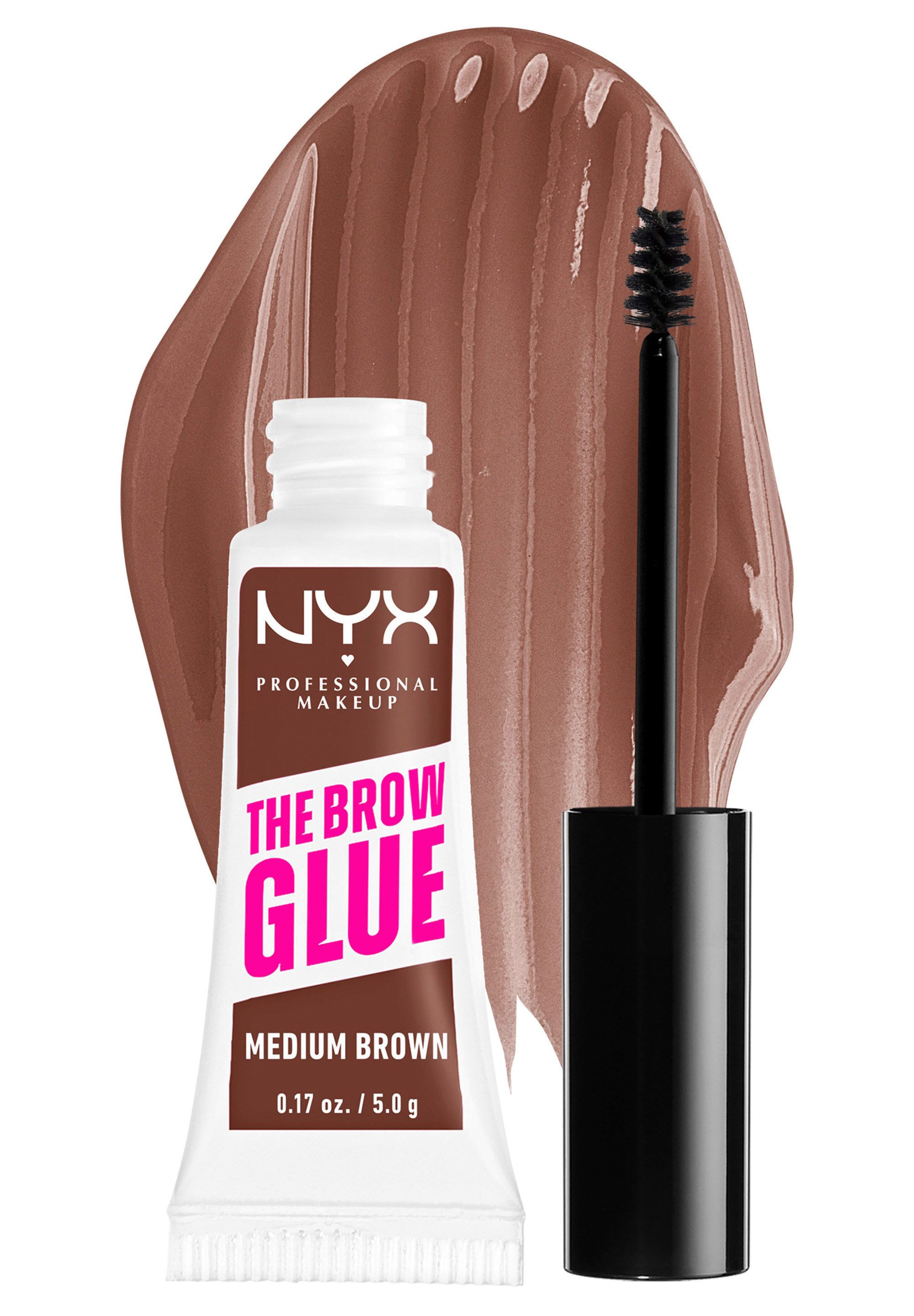 NYX PROFESSIONAL MAKEUP Augenbrauenpflege THE BROW GLUE INSTANT BROW STYLER, für extremen Halt von bis zu 16 Stunden