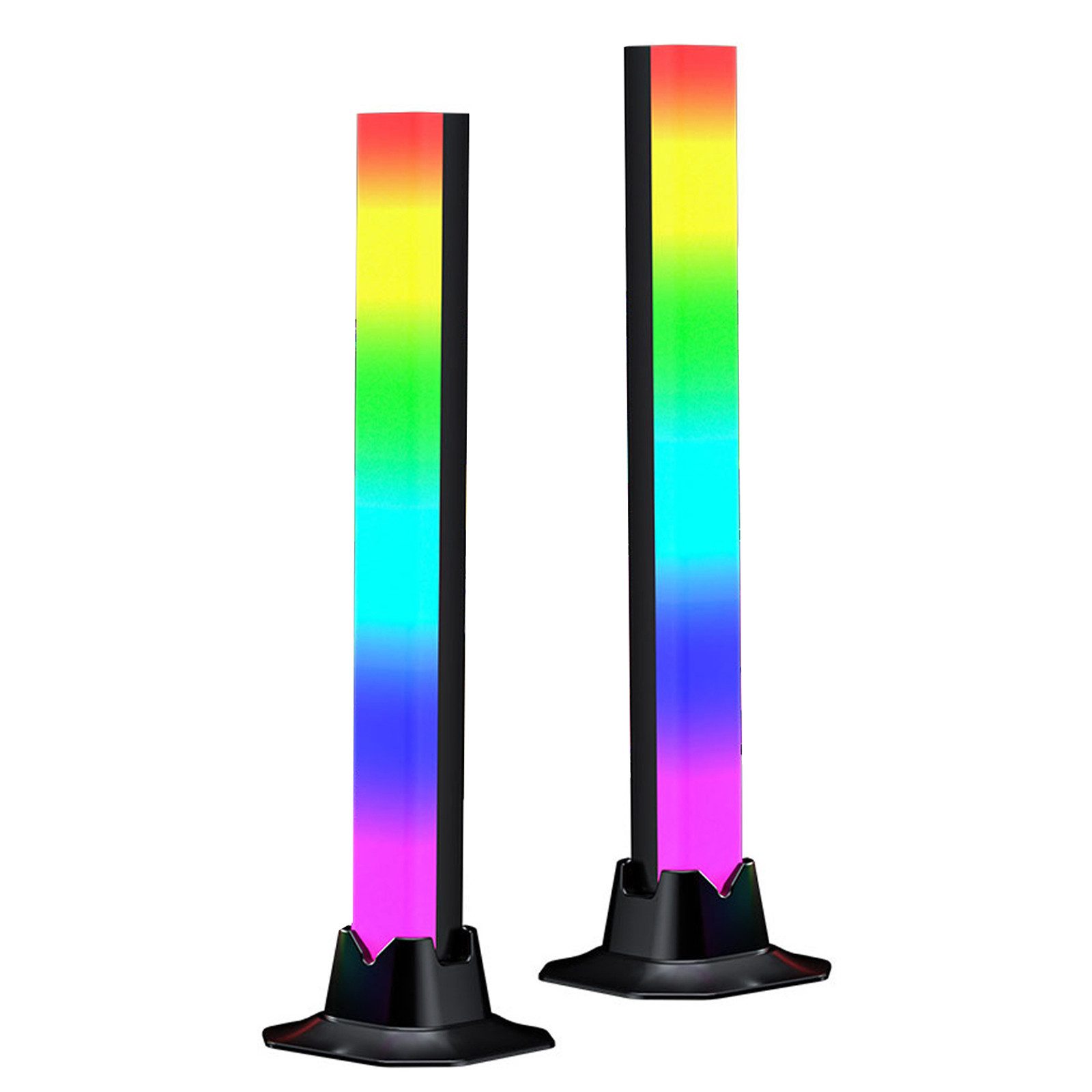 MODFU LED Stripe RGB LED Lightbar IC TV Hintergrundbeleuchtung Gaming Ambient Lampe, Akku Ambientelampe Musik Sync Fernbedienung Gaming Deko PC TV Raumdeko
