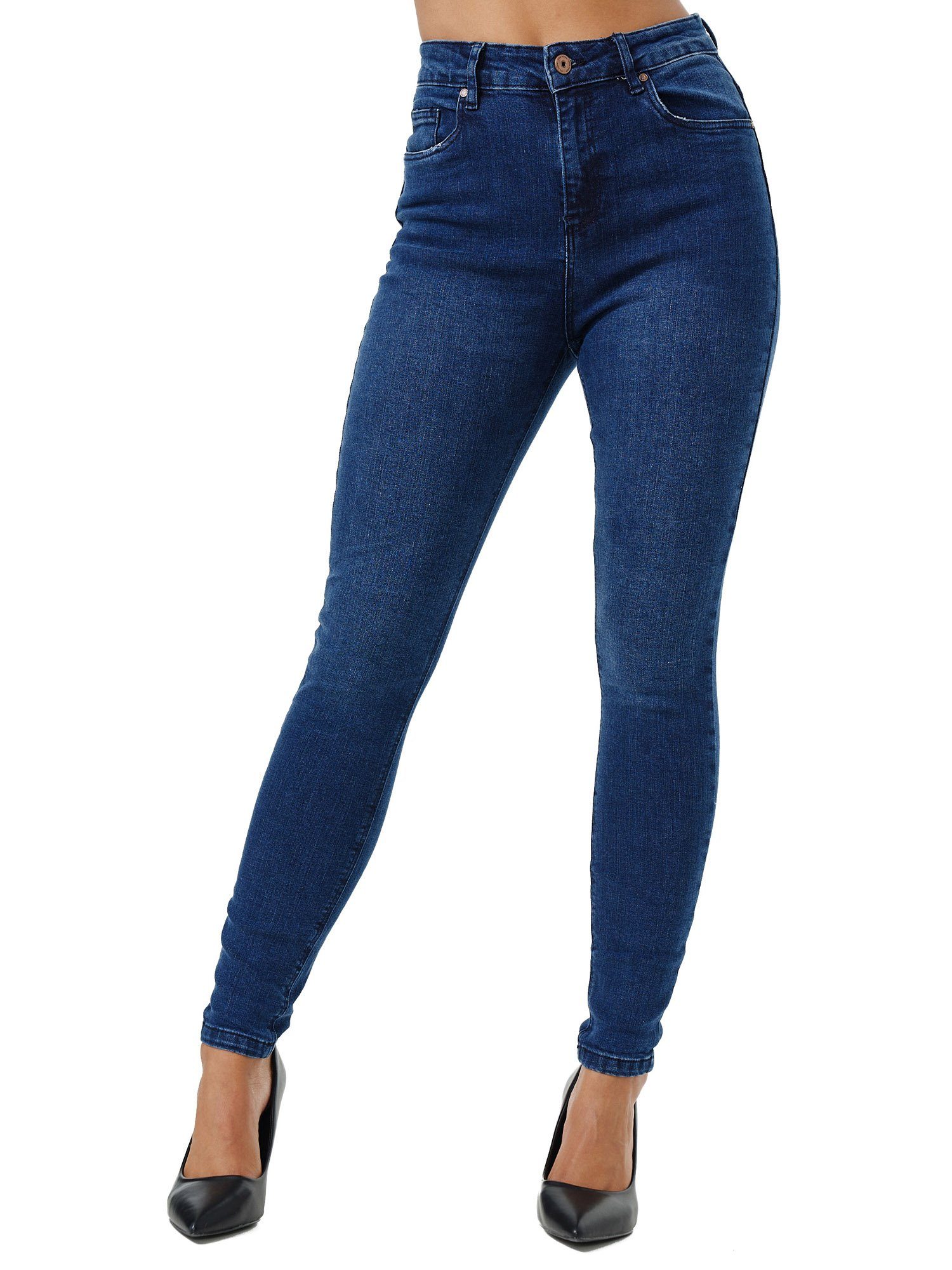Damen Bekleidung Jeans Jeans mit gerader Passform SJYP Denim Jeanshose in Blau 