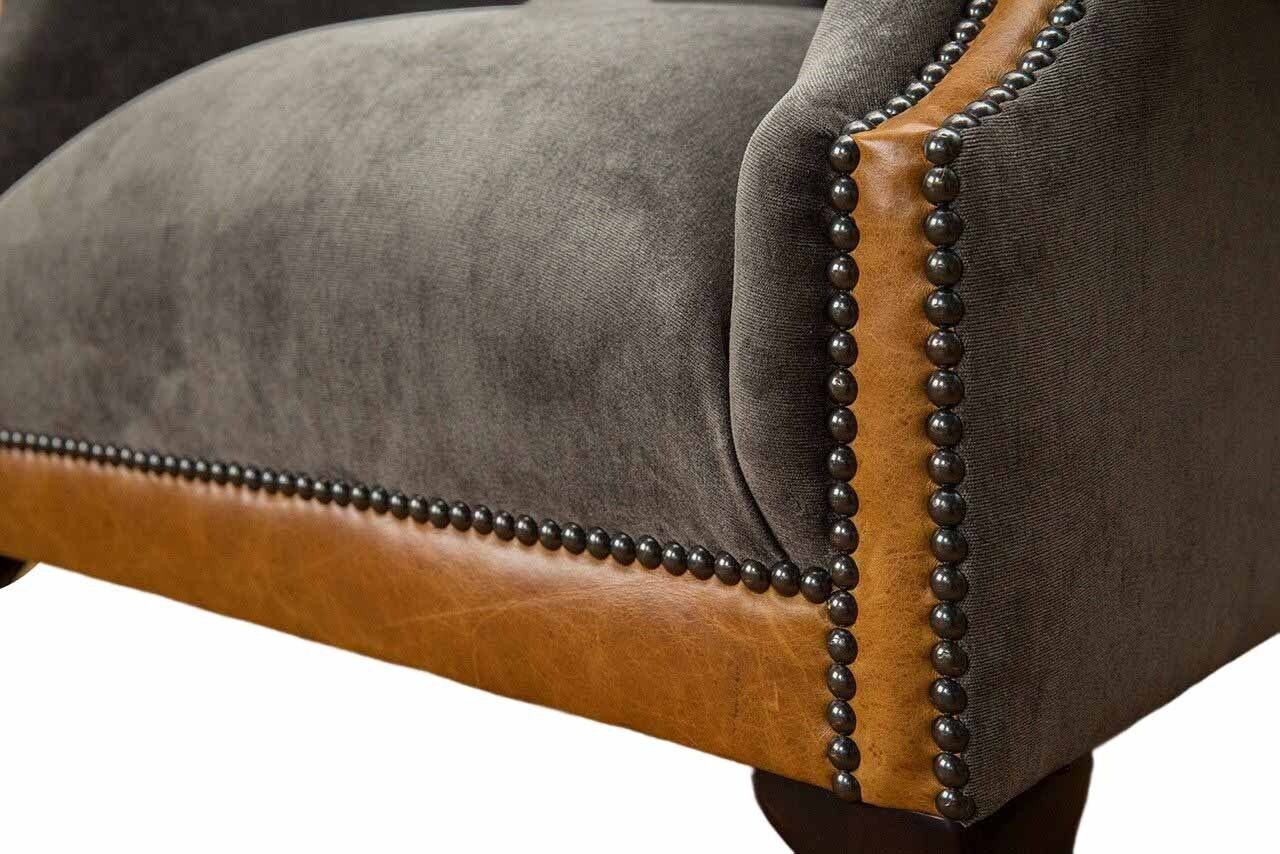 Sofa Chesterfield Ohrensessel Ohrensessel Polster JVmoebel Made In 1 Sessel, Sitzer Europe Couch