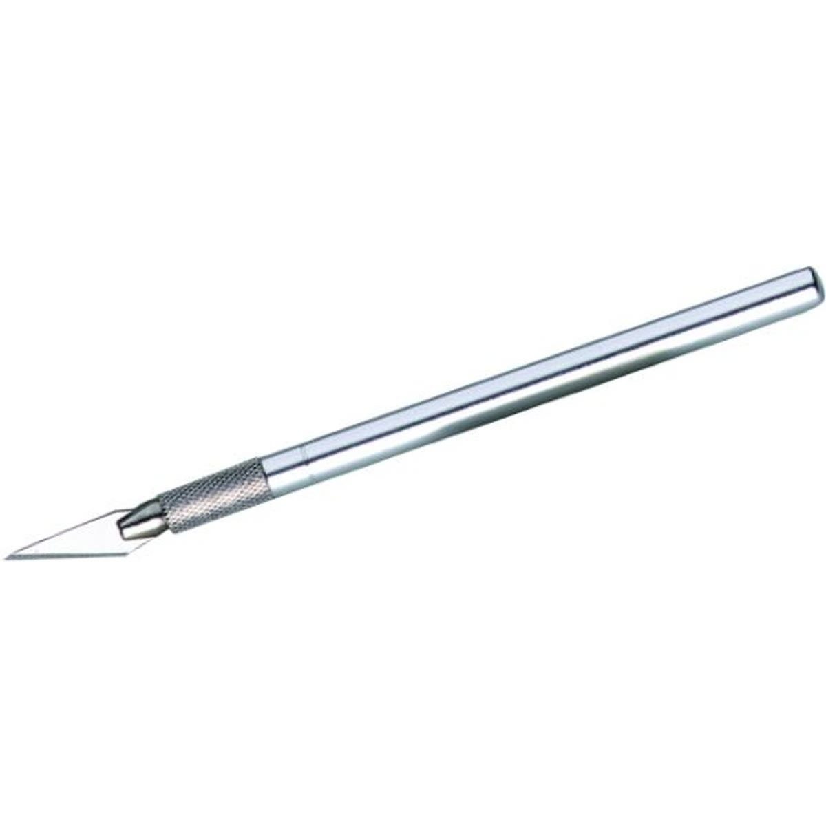 ALCO Cutter Skalpell mit Stahlgriff inkl. 3 Ersatzklingen