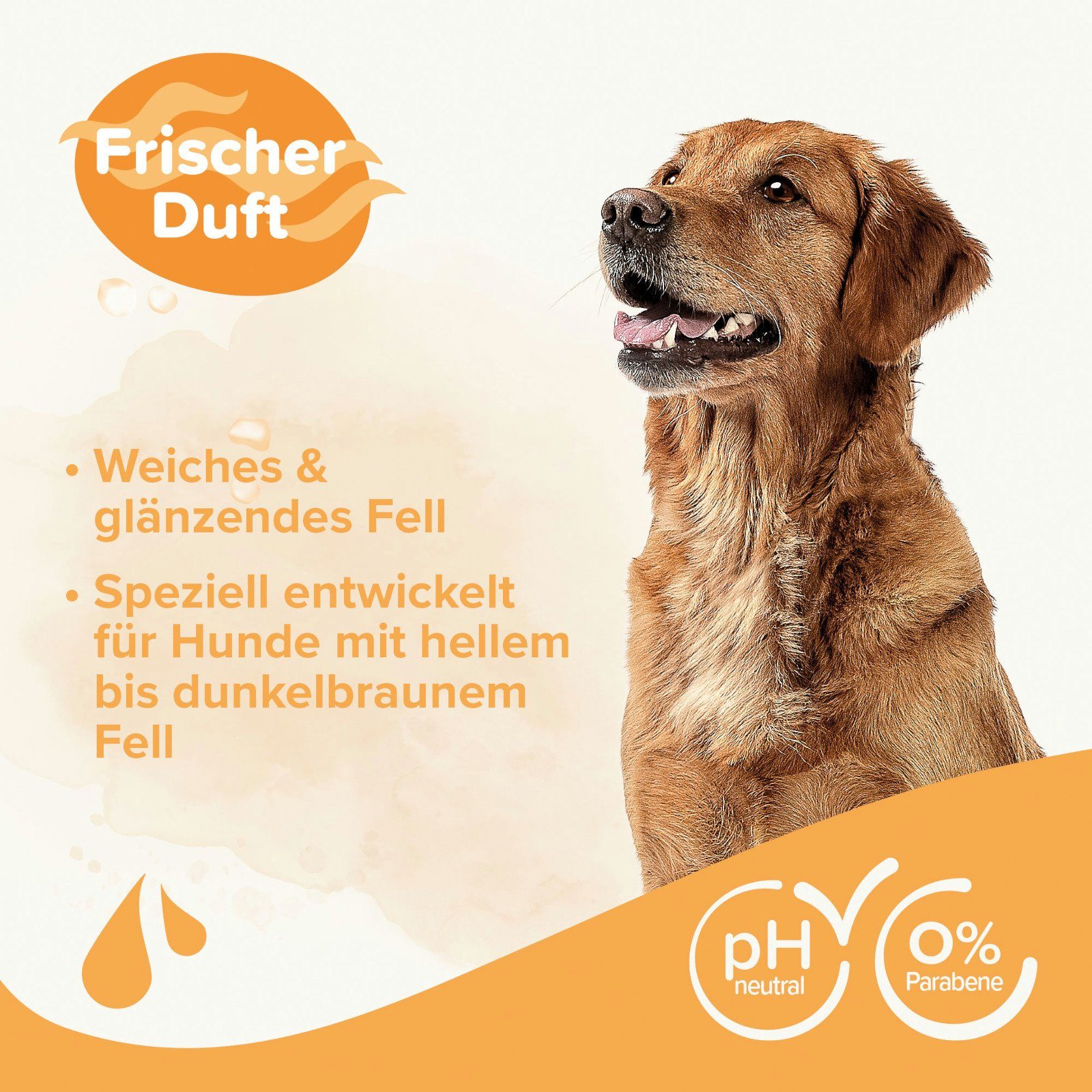 beaphar Tiershampoo Hunde Shampoo für braunes Fell - 250 ml, 250 ml