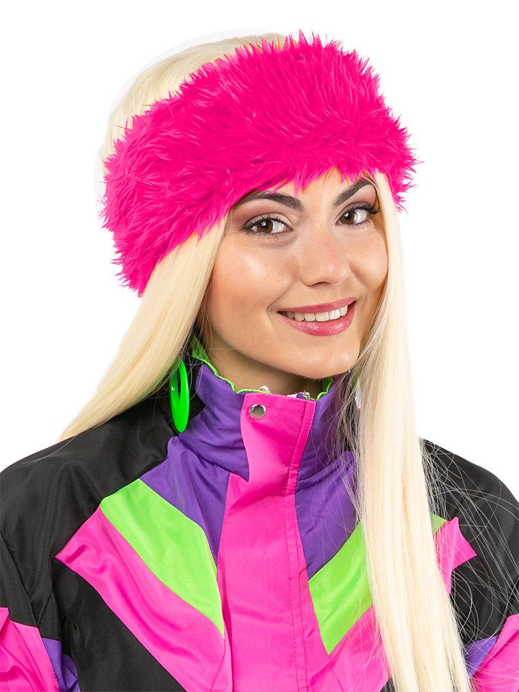 Kostüm Stirnband Fell pink