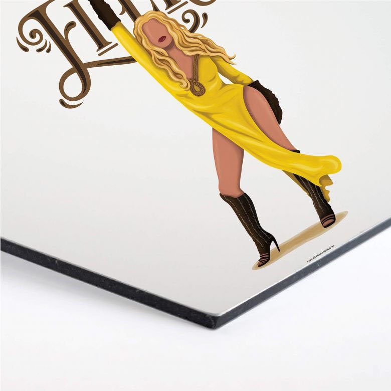 Fanartikel, St) Beyonce Art Wall-Art Pop Metallbild (1