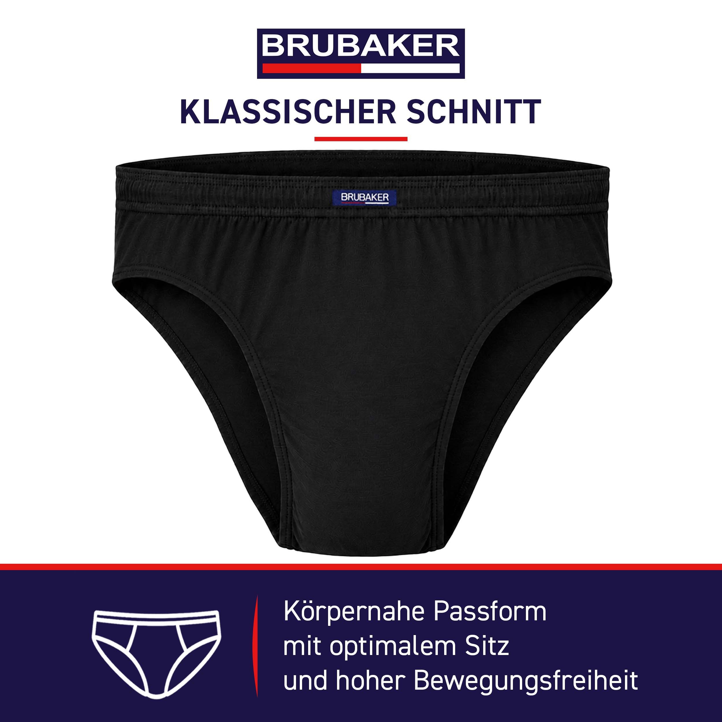 BRUBAKER Slip Herren Unterhose aus Baumwolle (Spar-Pack, 7-St., 7er-Pack) Großpackung Männer Unterwäsche, sehr bequeme Passform – Bild 3 von 5