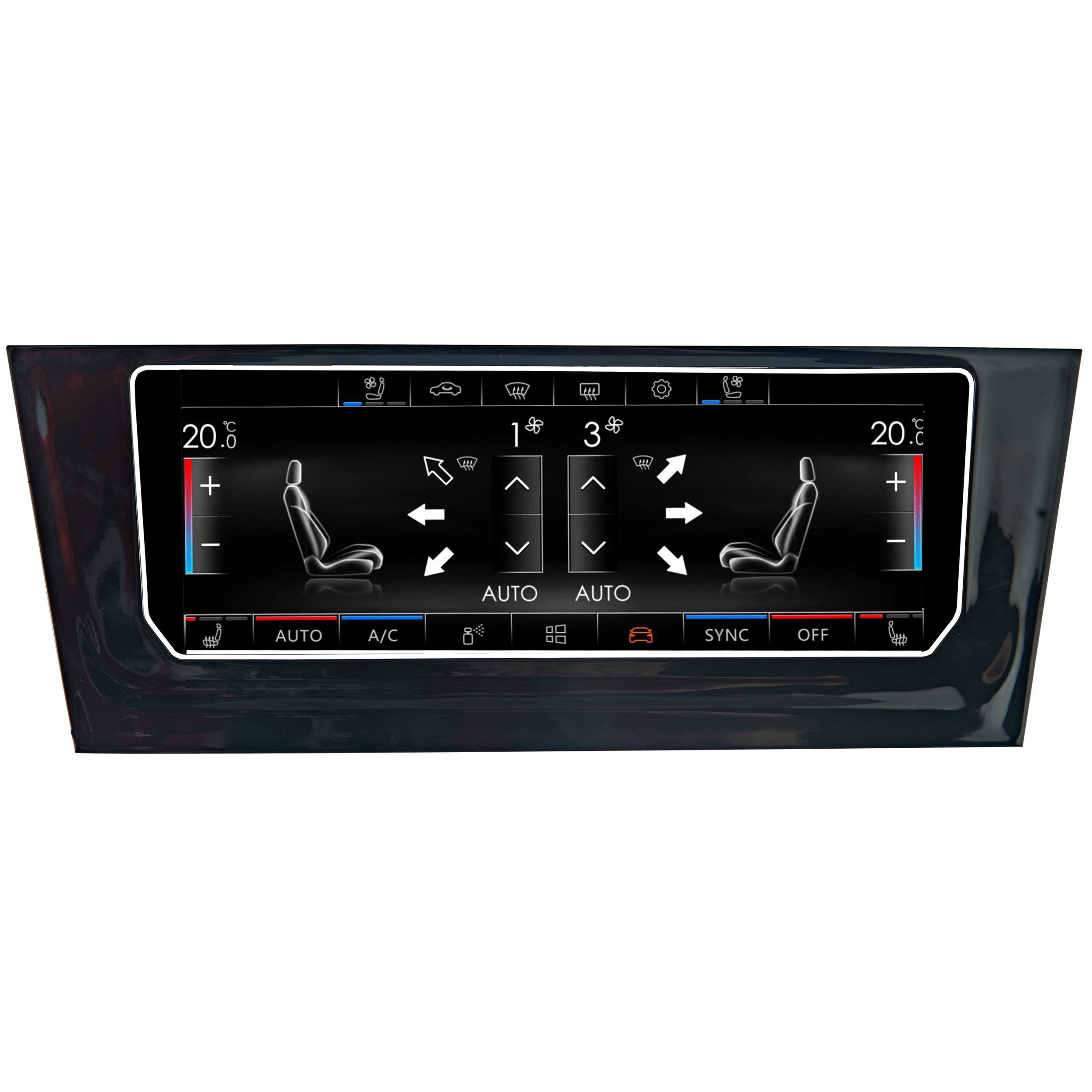 TAFFIO Für VW GOLF VII MK7 6.9" Touch Digital Klimabedienteil Kontrollpanel Auto-Adapter