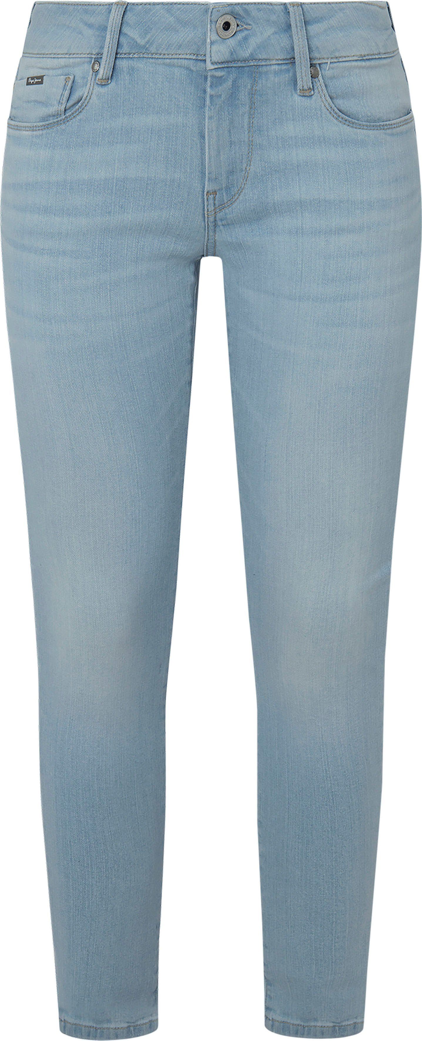 Pepe Jeans Skinny-fit-Jeans SOHO im und mit hell Bund Stretch-Anteil 5-Pocket-Stil 1-Knopf