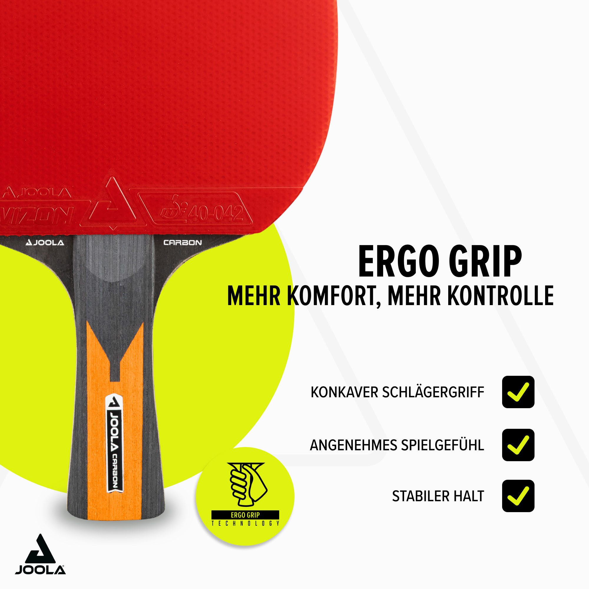 Joola Tischtennisschläger Carbon Control (Packung)