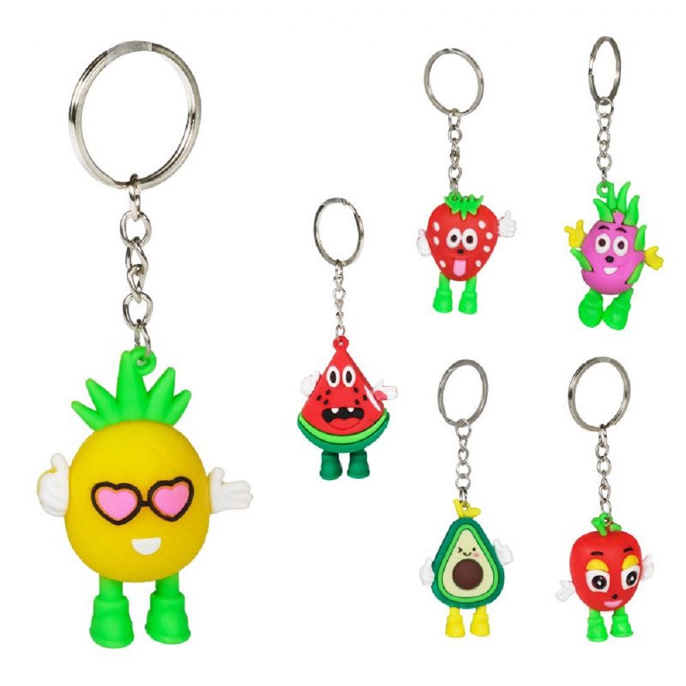 soma Schlüsselanhänger Schlüsselanhänger Mini Avocado Anhänger 4 cm 3D Geschenk Cartoon, Schlüsselanhänger Haustierschlüsselanhänger Geschenk Hund Frau Herren