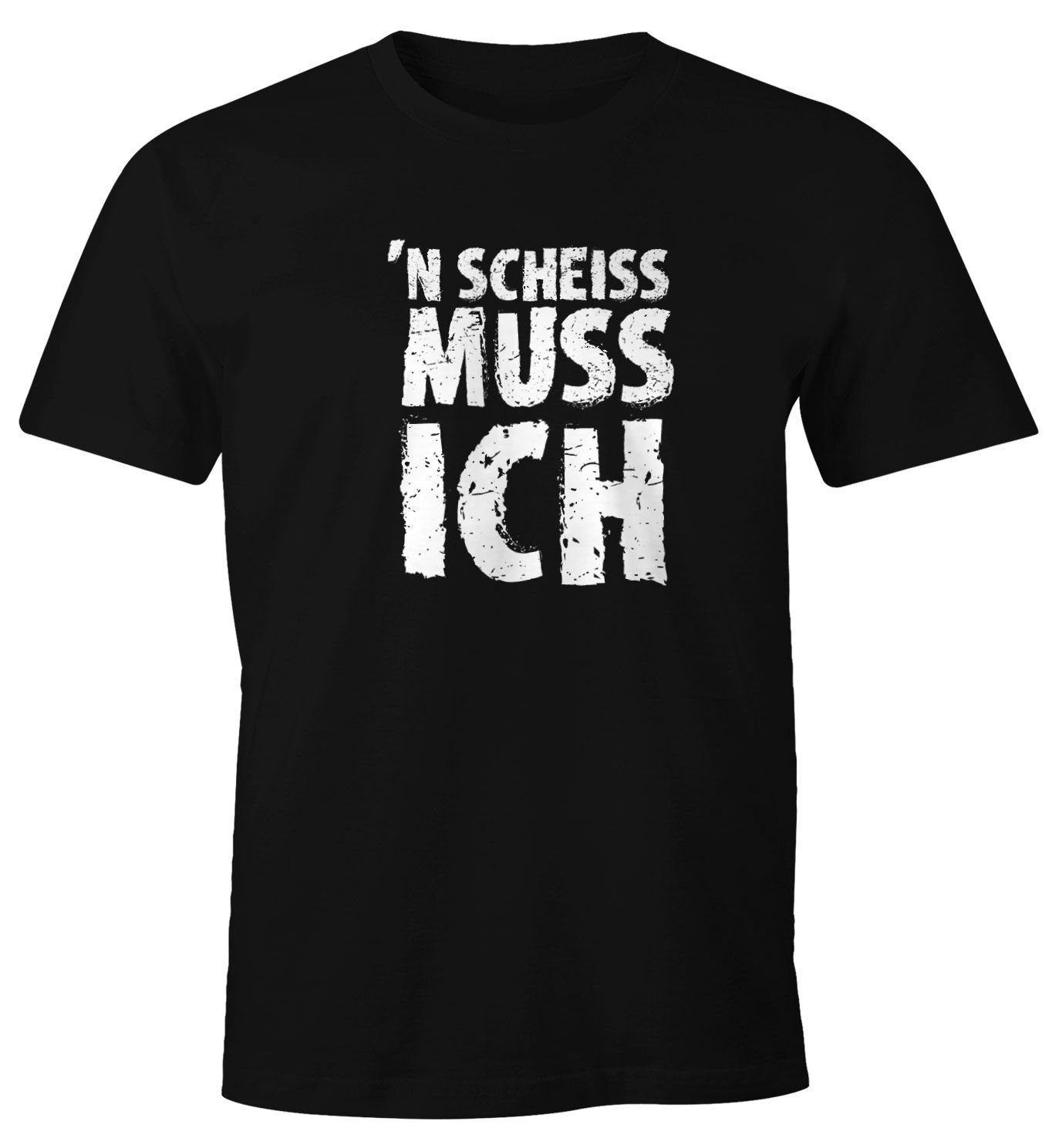 MoonWorks Print-Shirt Herren T-Shirt Einen Scheiß günstig online kaufen