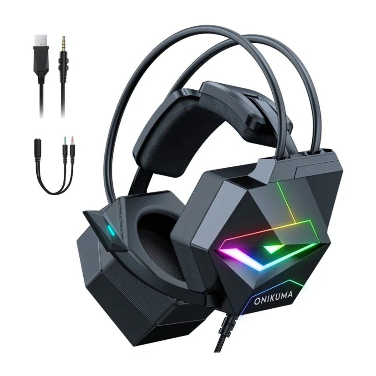 ONIKUMA ONIKUMA X20 Gaming-Kopfhörer (Schwarz) In-Ear-Kopfhörer