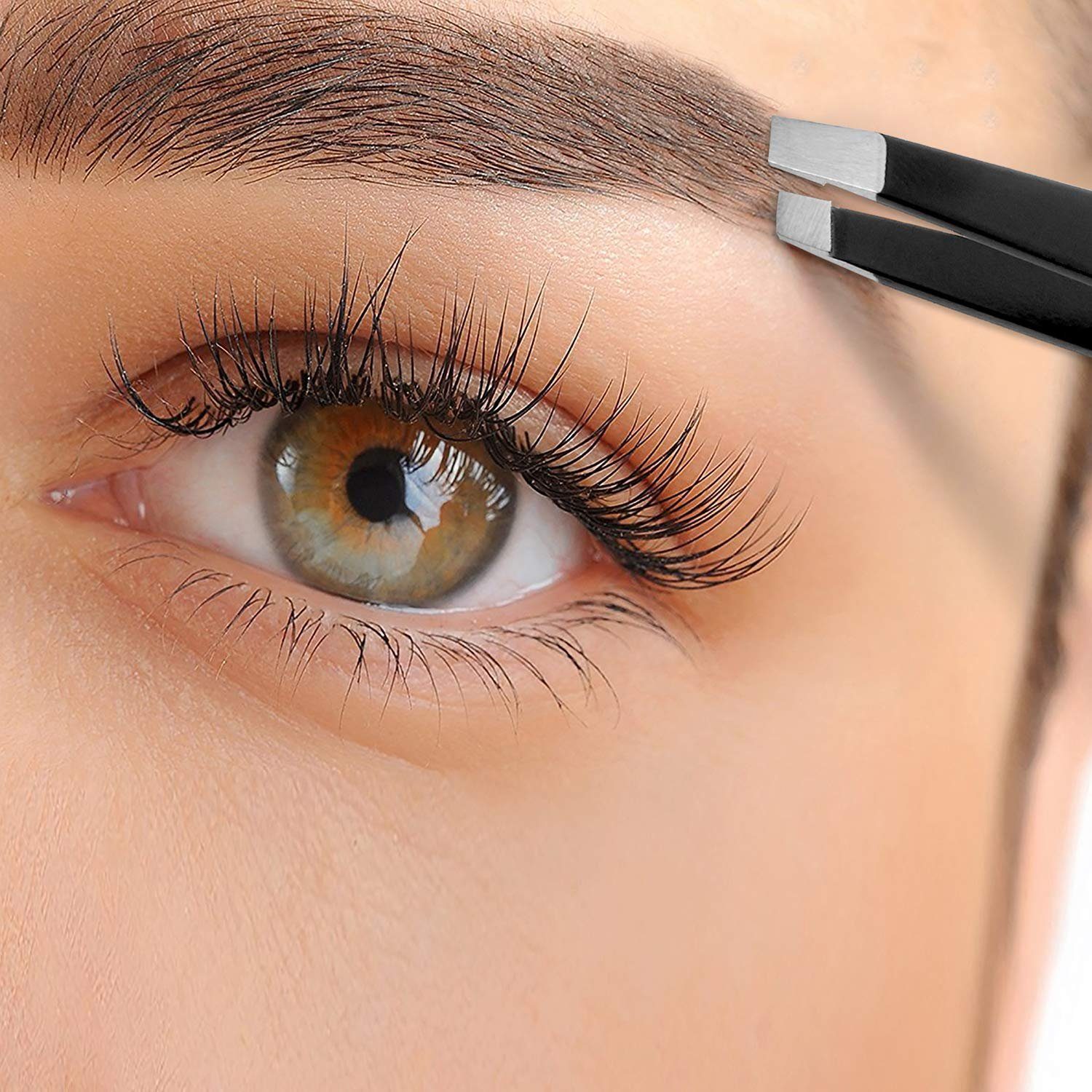 Augenbrauenpflege Pinzette für Augenbrauenpinzette Bürste (rostfrei), VALNEO Pinzette Augenbrauenpflege Bürste mit Edelstahl mit