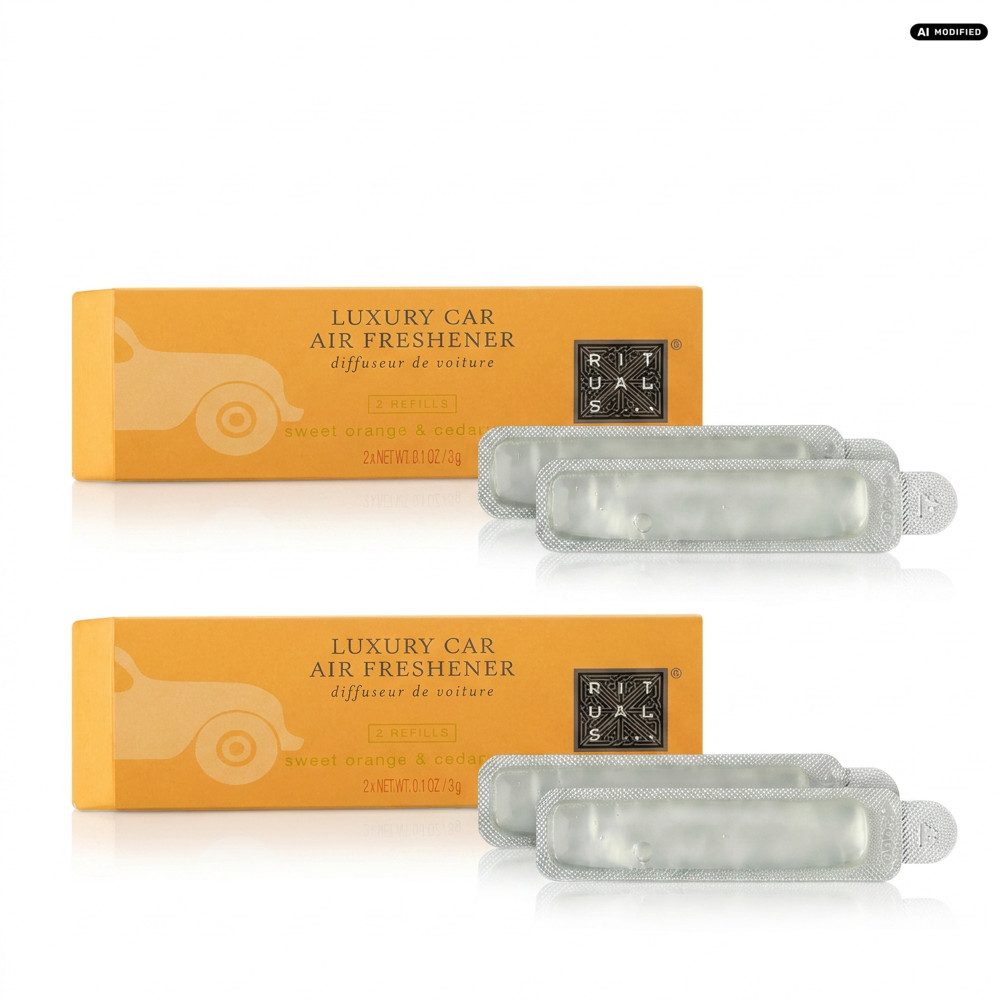 Rituals Raumduft Rituals The Ritual of Mehr Car Air Freshener Refill 2er Set (Praktisches 2er Nachfüllpack für langanhaltenden Autoduft, 2-St)