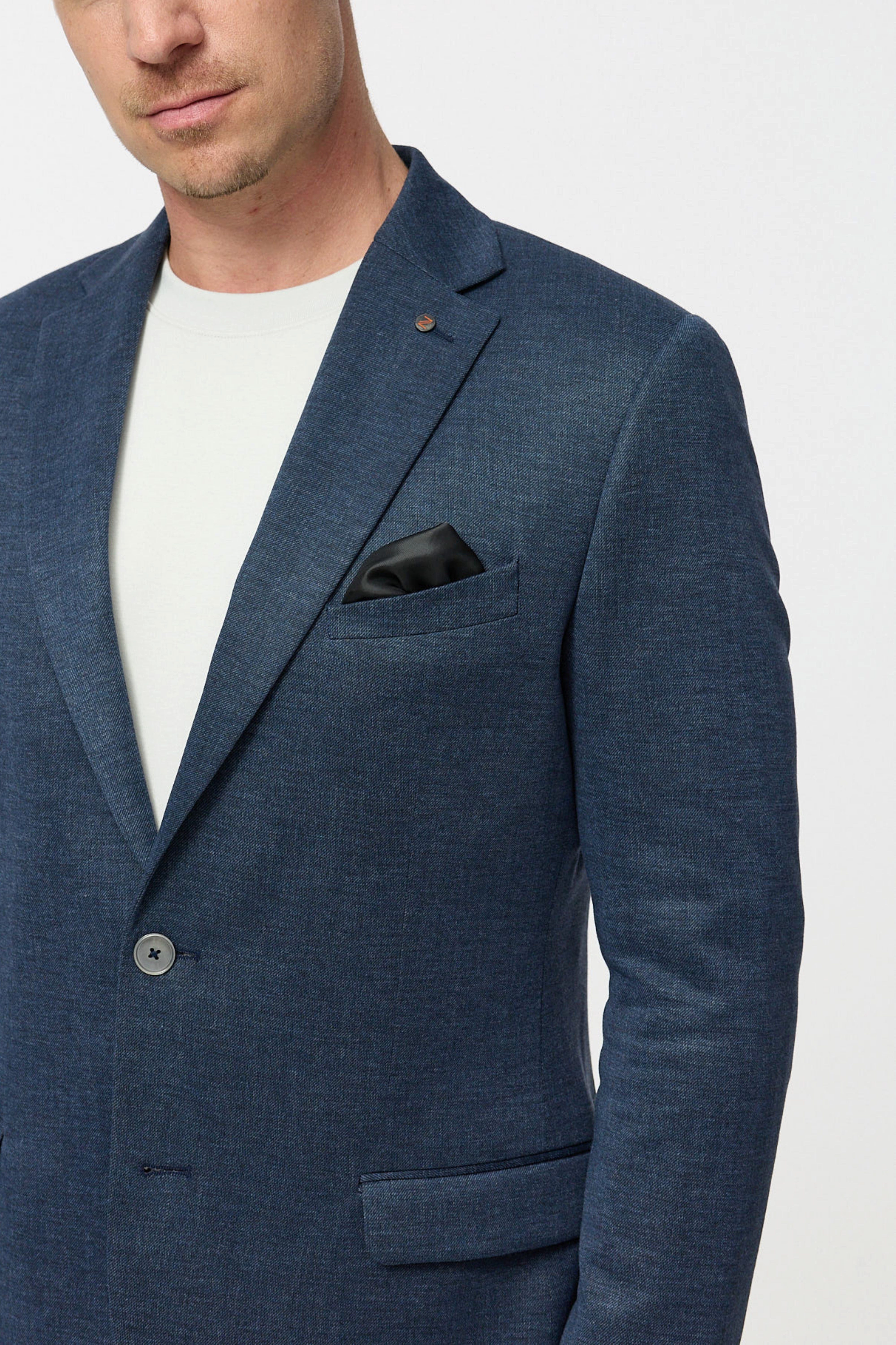 ZUITABLE Jerseysakko Jersey Sakko DiNick 251617-650 Jeansblue