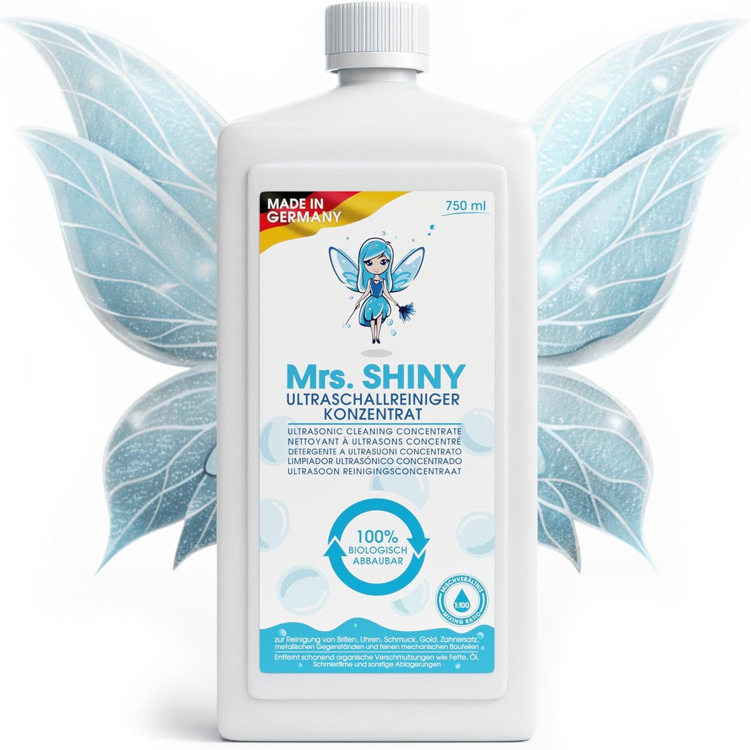 Mrs Shiny Ultraschallreiniger Mrs.SHINY-Ultraschallreiniger Konzentrat 750 ml