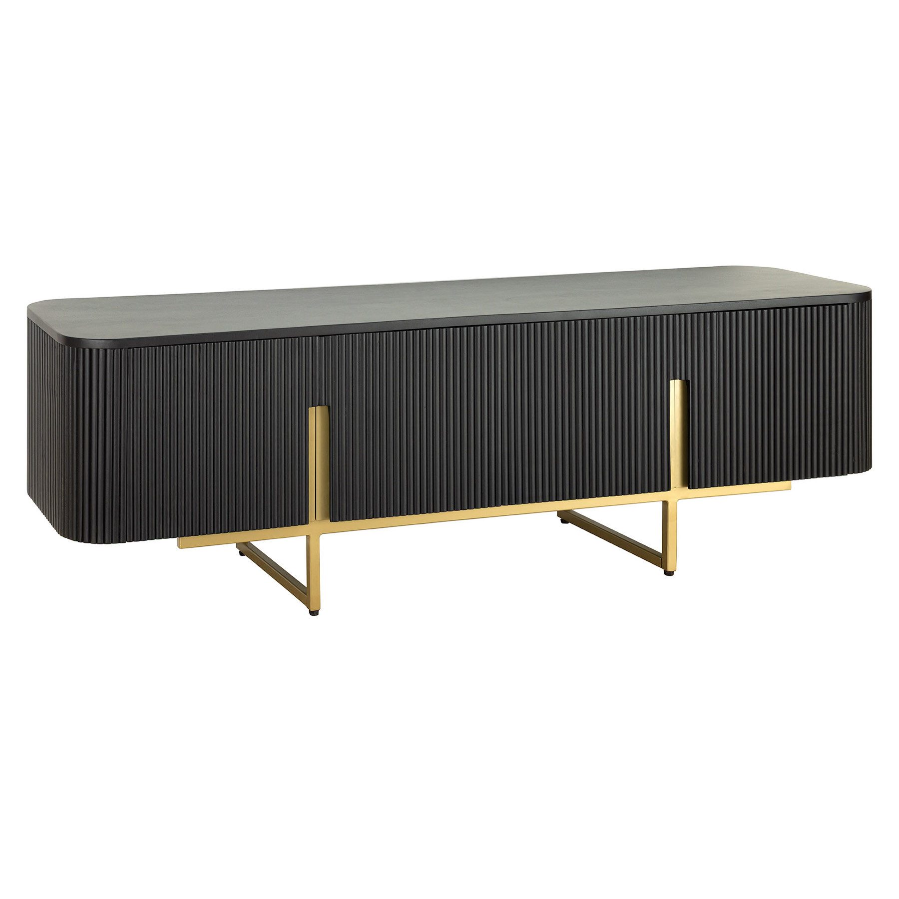 riess-ambiente TV-Bank GATSBY 160cm schwarz / günstig online kaufen