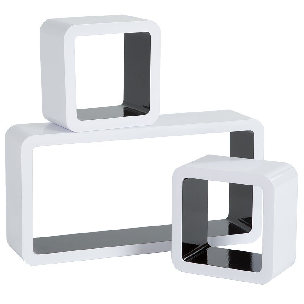 tectake Wandregal 3er Set Wandregal, Einzelstück, günstig online kaufen