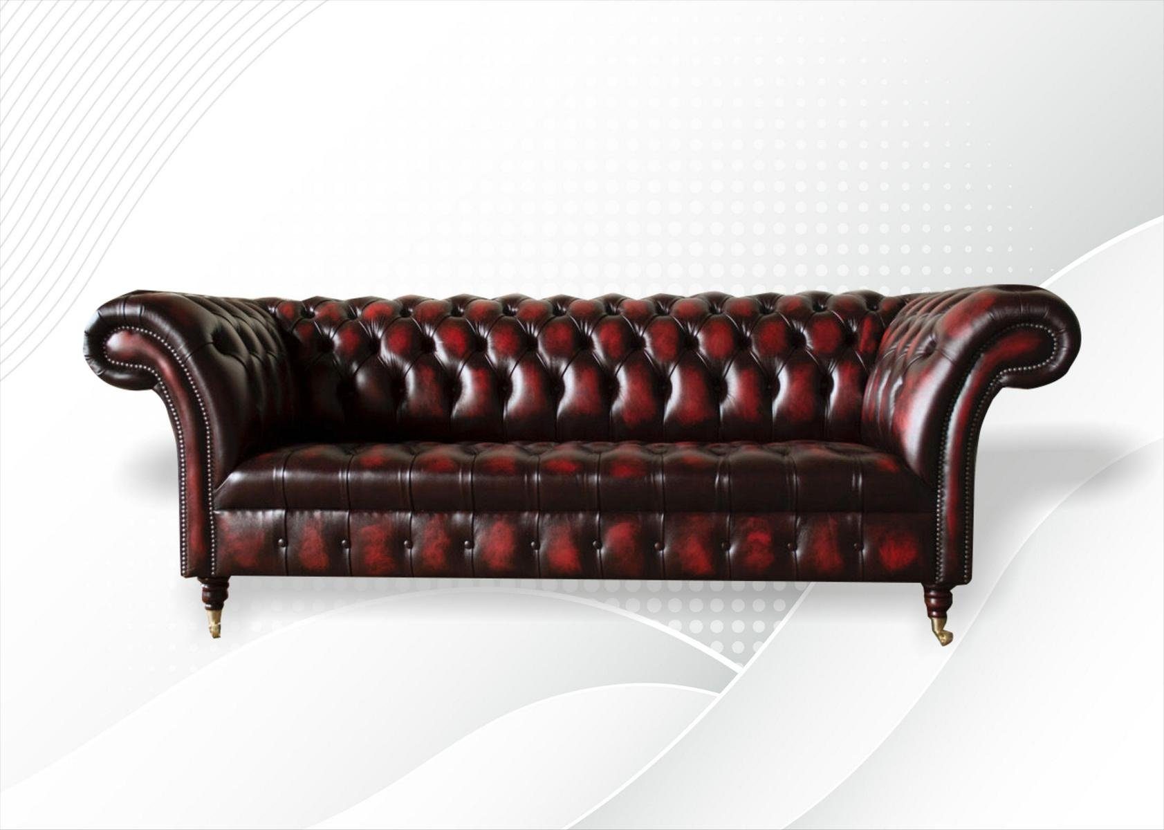 3 Sitzer 225 JVmoebel Sofa cm Design Chesterfield Couch 3-Sitzer, Sofa