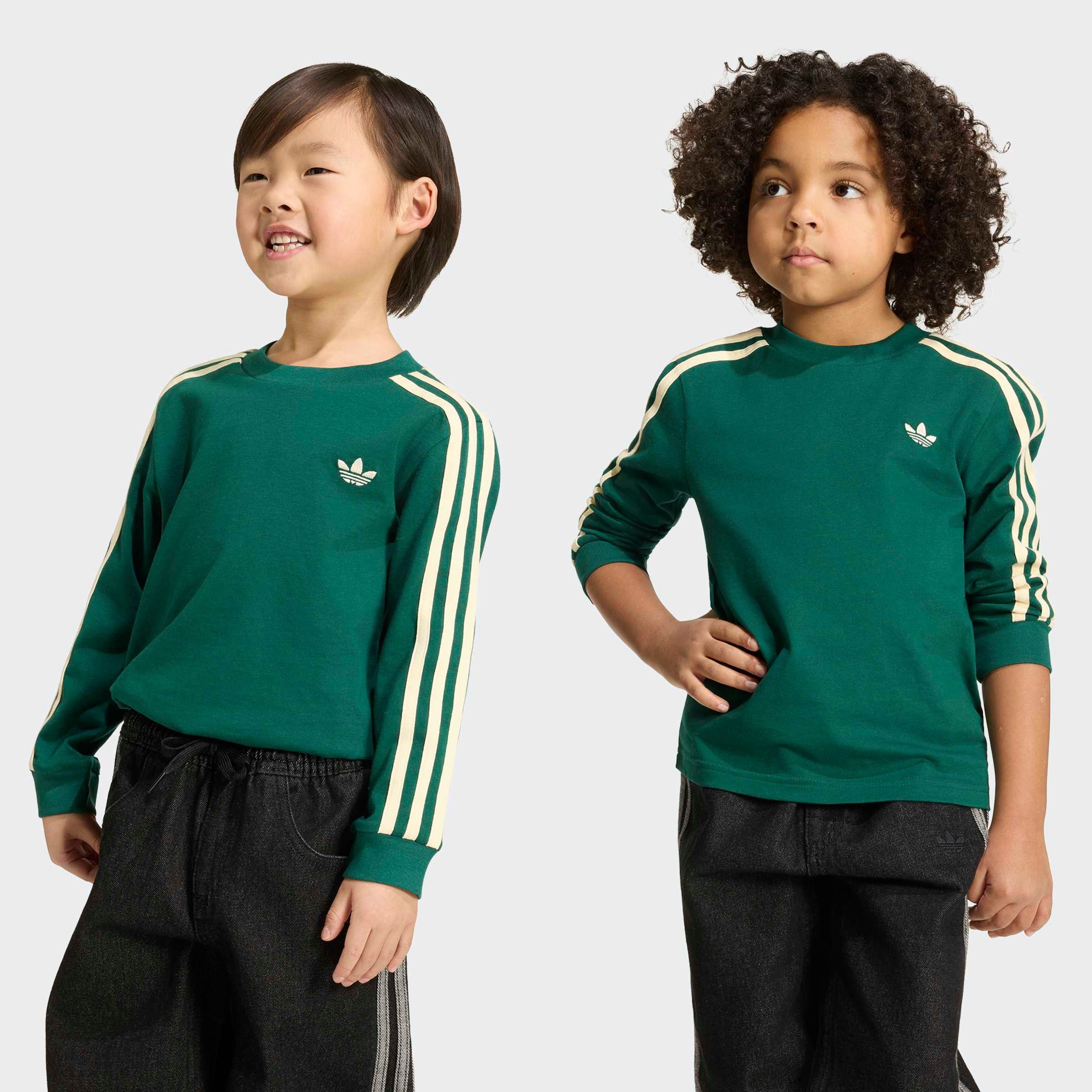 adidas Originals Langarmshirt 3 STRIPE LS für Kinder, sportlicher Stil, ohne Verschluss, aus Baumwolle