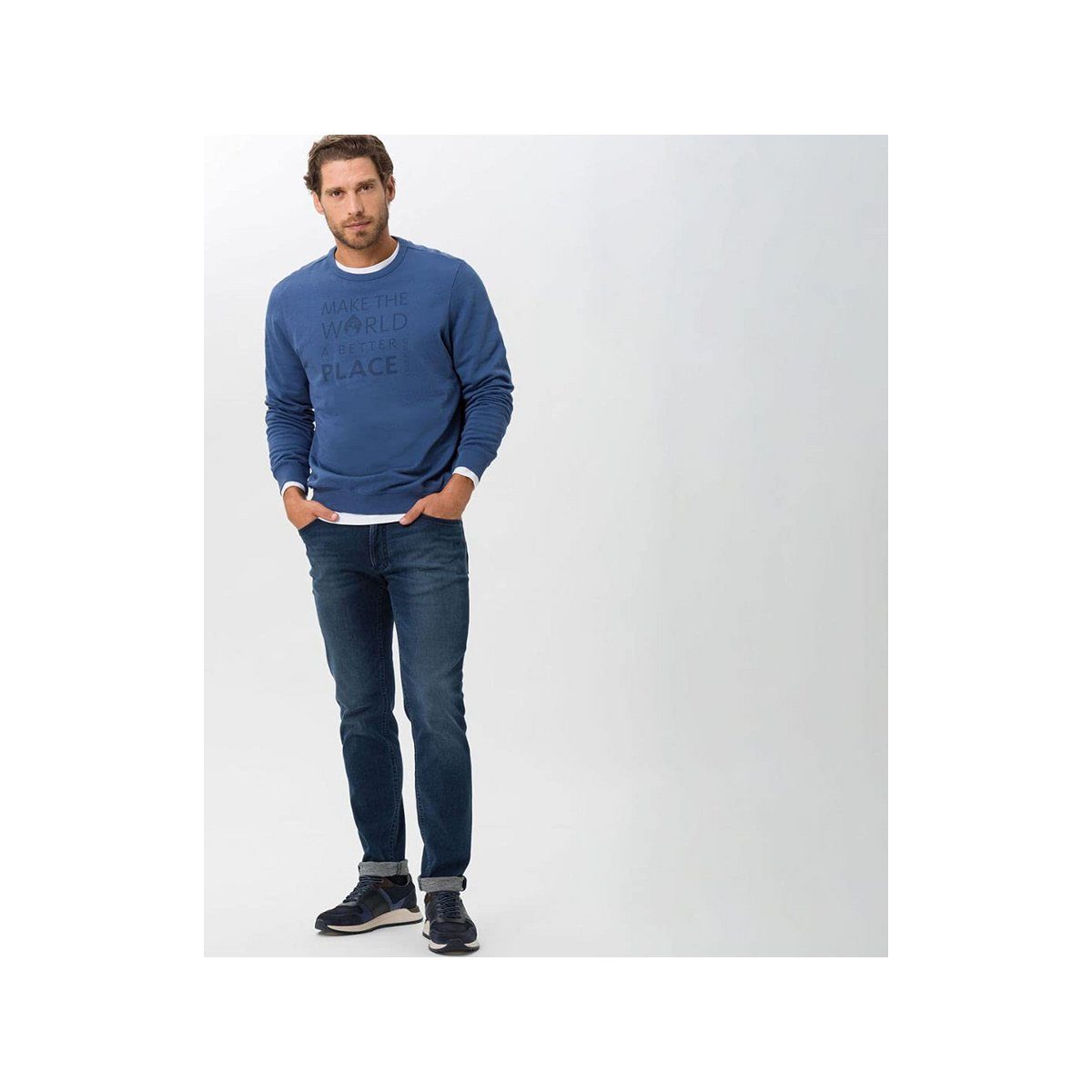 blau Brax 5-Pocket-Jeans (1-tlg)