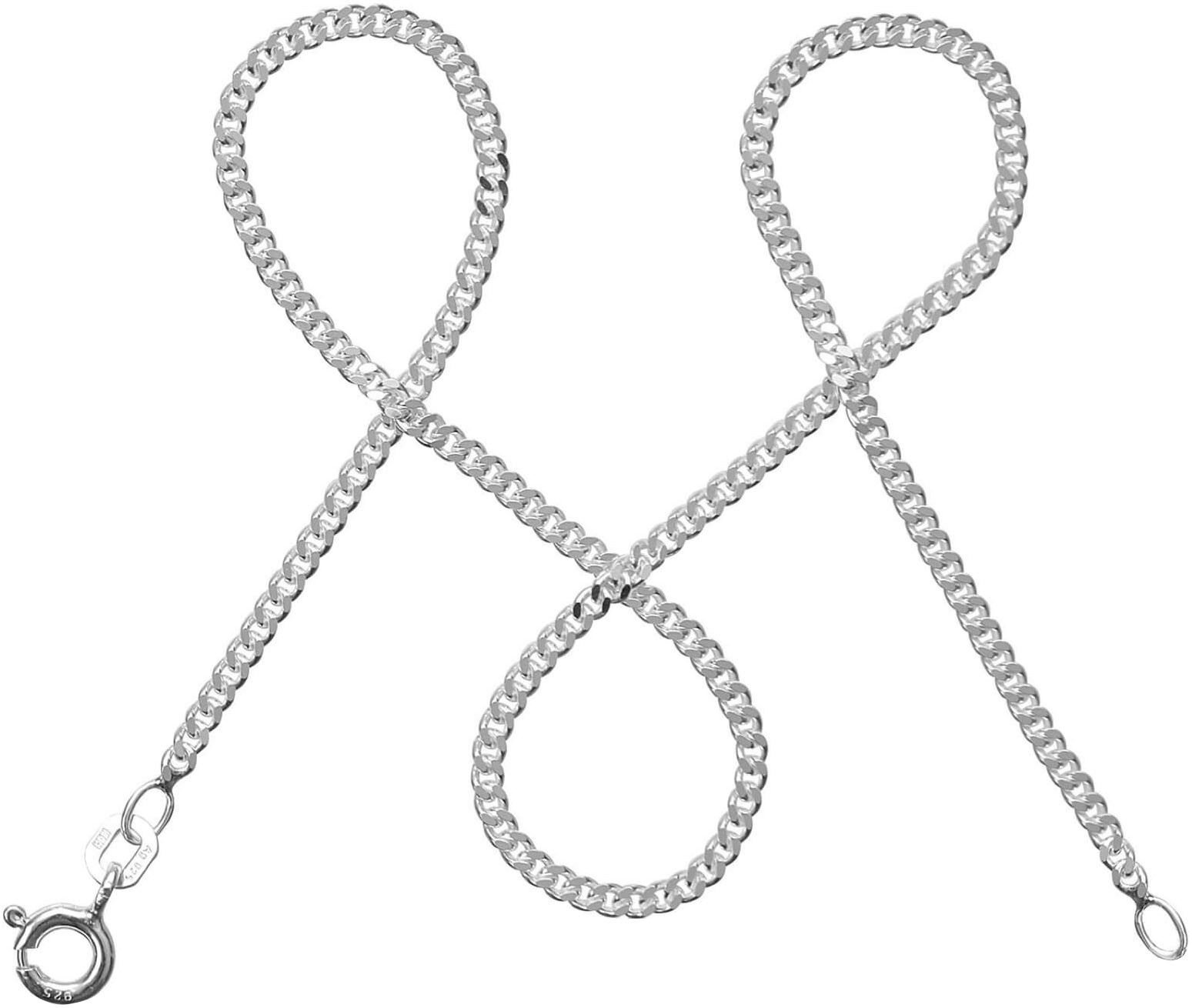 modabilé Panzerkette Schmuck Geschenk Silber 925 Halsschmuck Halskette Sincere (inkl. Putztuch), Made in Germany