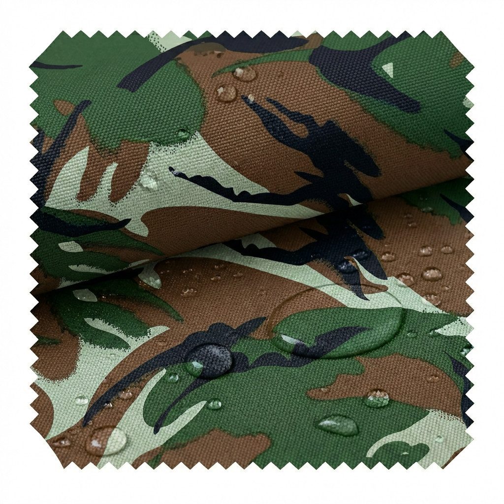 novely® Stoff OXFORD 210D D15 Camouflage Dunkel Printstoff Outdoor, Wasserabweisend, Outdoor, Meterware, 1lfm