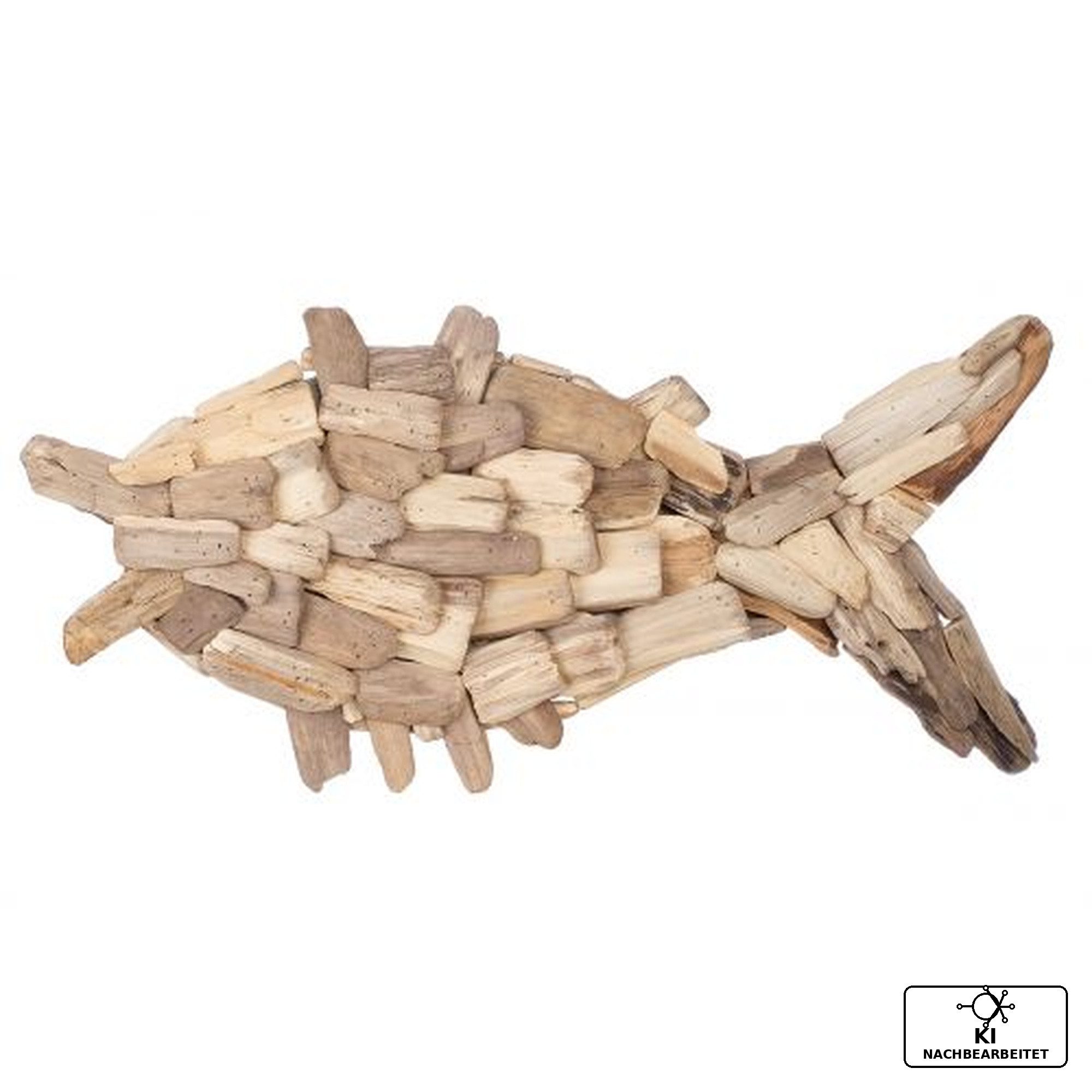 GILDE Wanddekoobjekt Maritime Dekofigur Fisch aus Holz von Gilde - Wanddekoration Wanddeko
