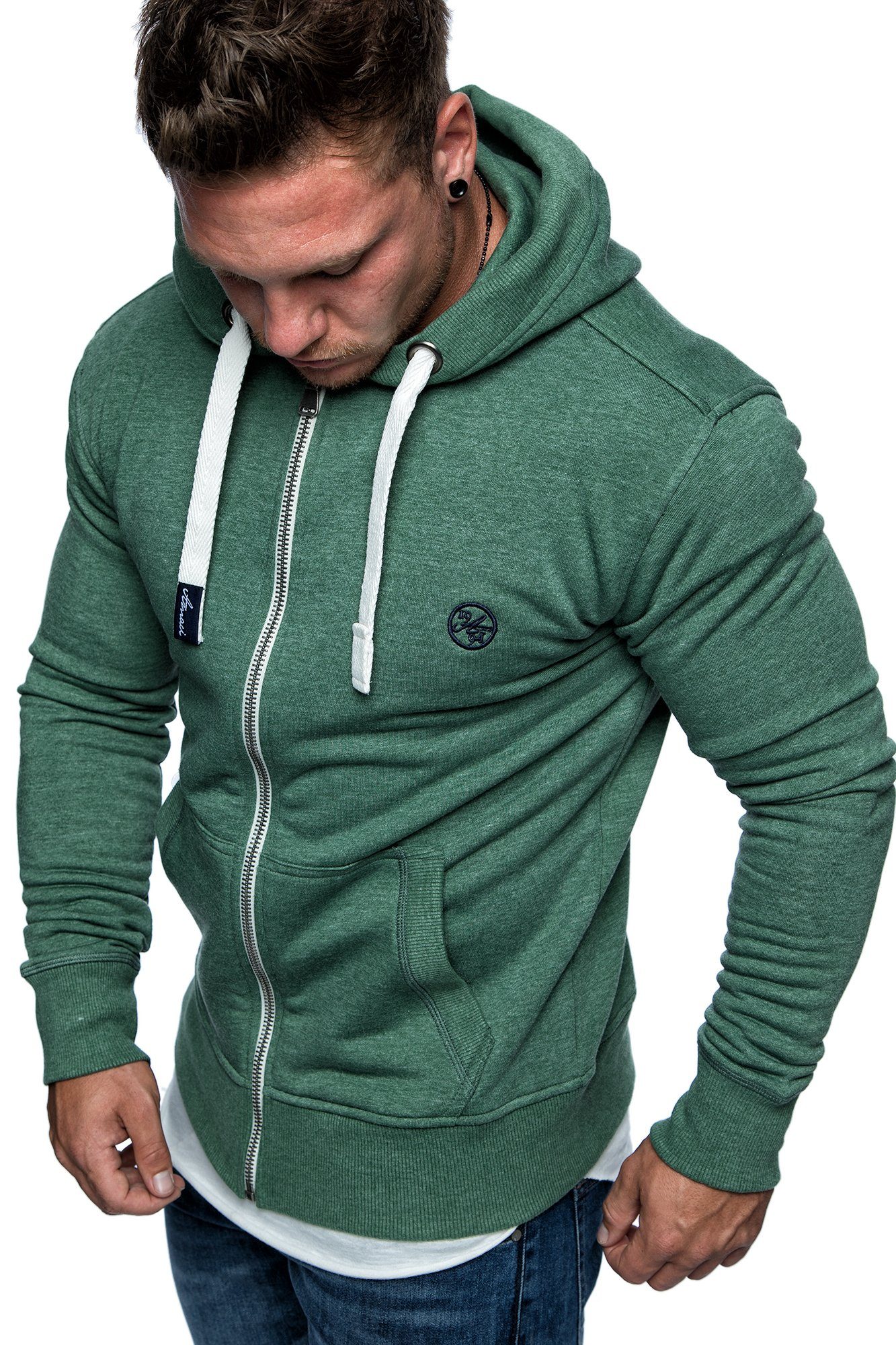 Amaci&Sons Kapuzenpullover TALLAHASSEE Herren Zipper Hoodie günstig online kaufen