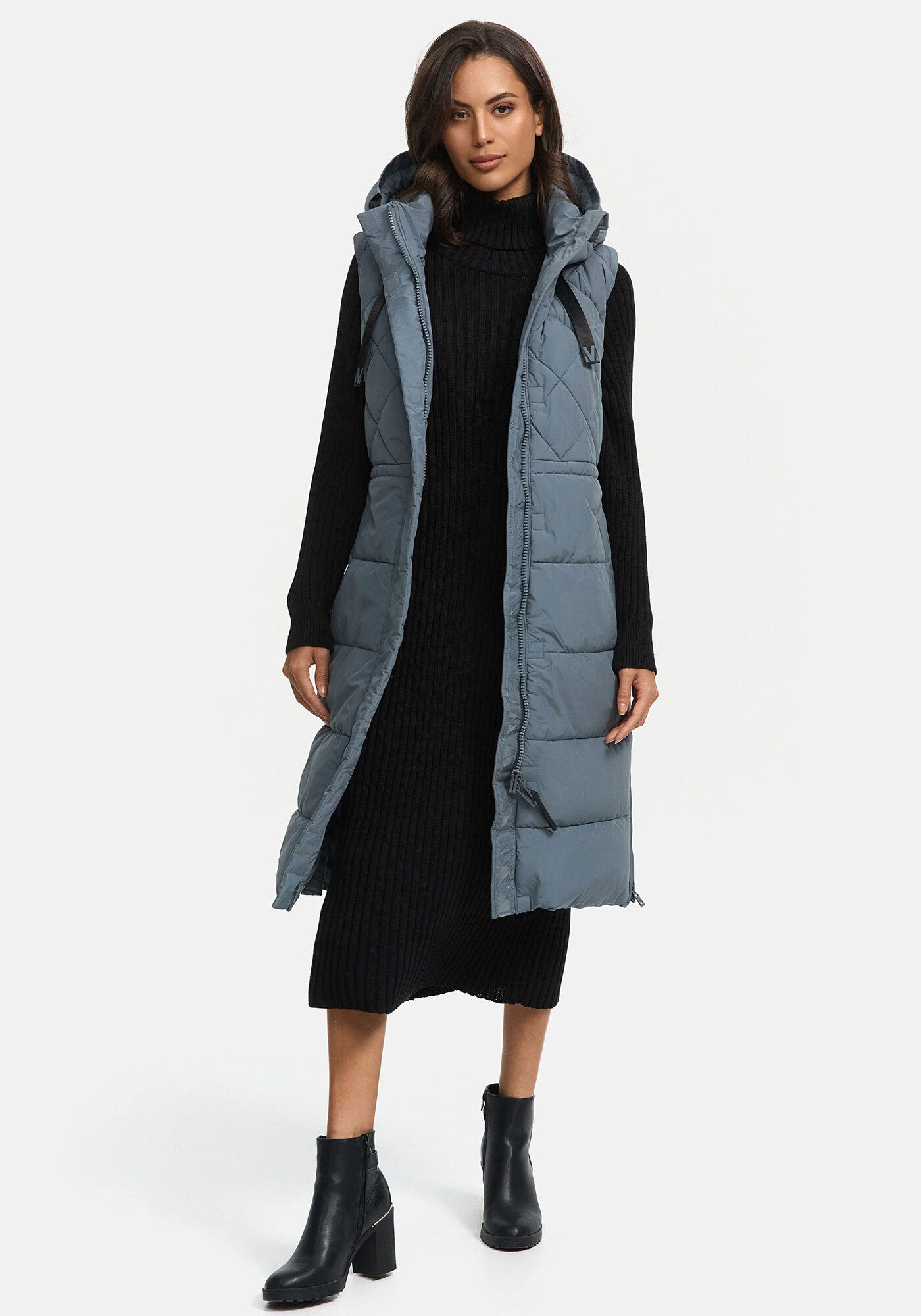 Marikoo Steppweste Narikaa mit weichem Teddyfell