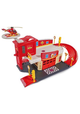 DICKIE TOYS Spiel-Feuerwehrwache "Feuerwehrma...