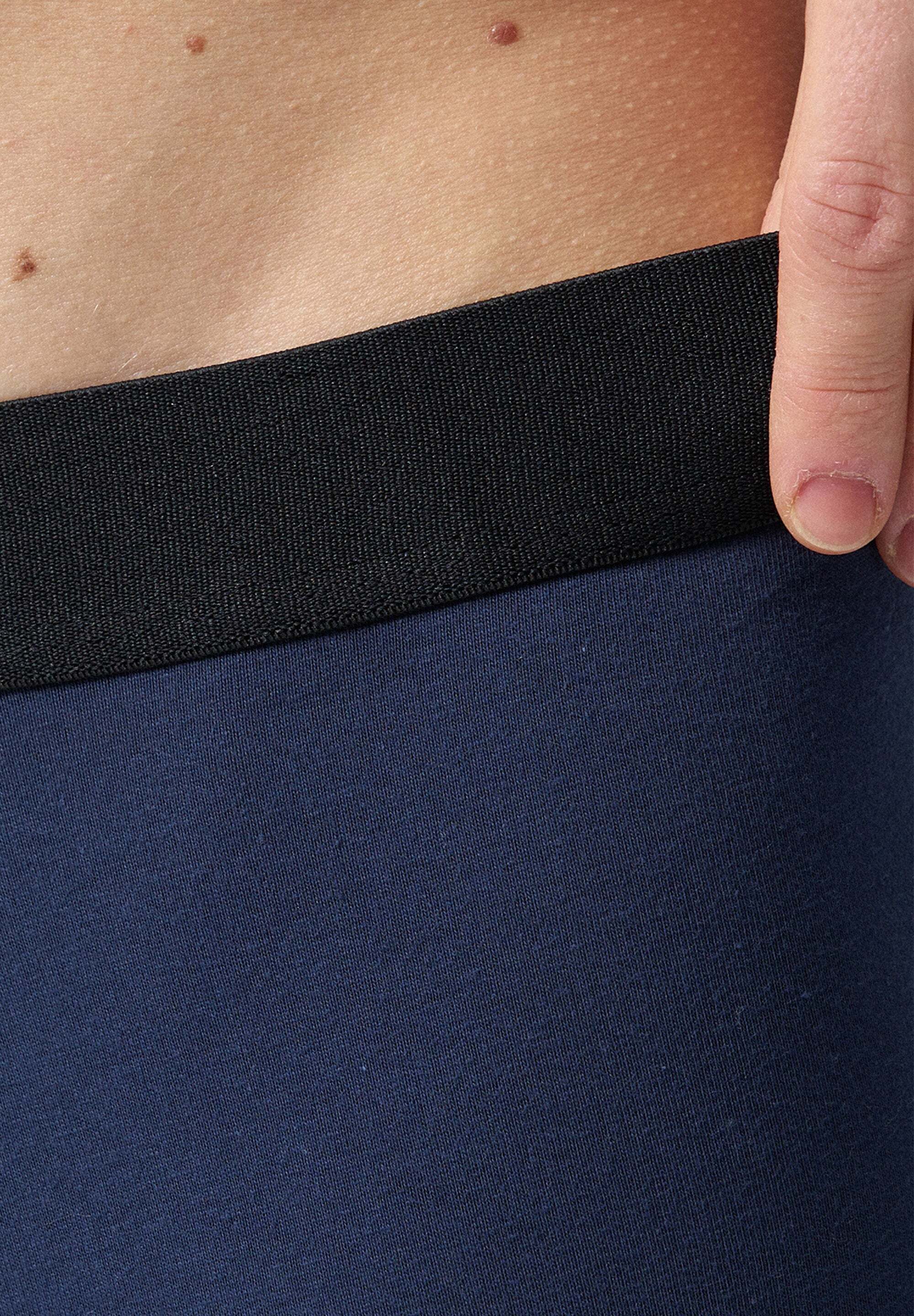 SNOCKS Boxershorts Enge Unterhosen mit längerem Bein ohne Logo (6-St) aus Bio-Baumwolle, ohne kratzenden Zettel, bequem durch längeres Bein