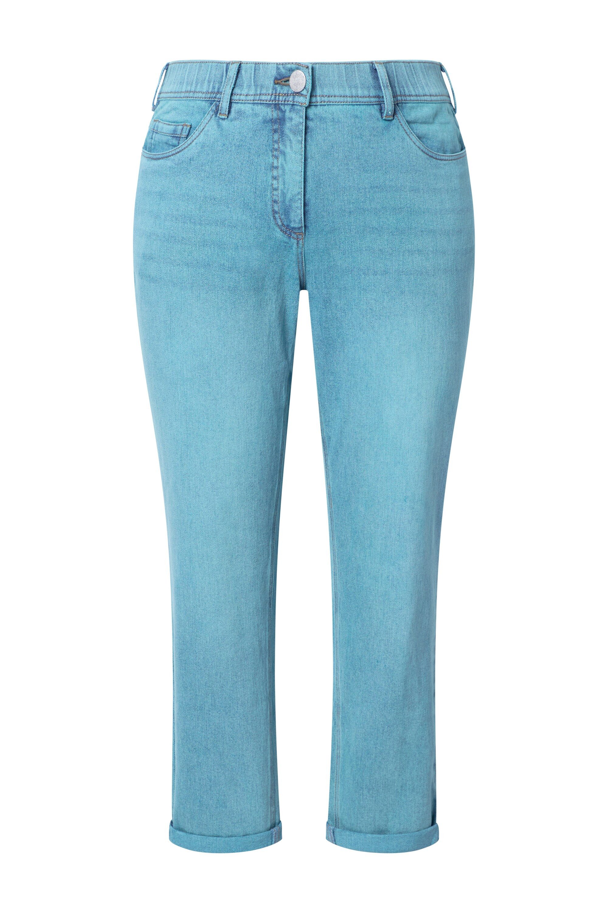 Ulla Popken Regular-fit-Jeans Boyfriend-Jeans Stretchdenim weites Bein günstig online kaufen