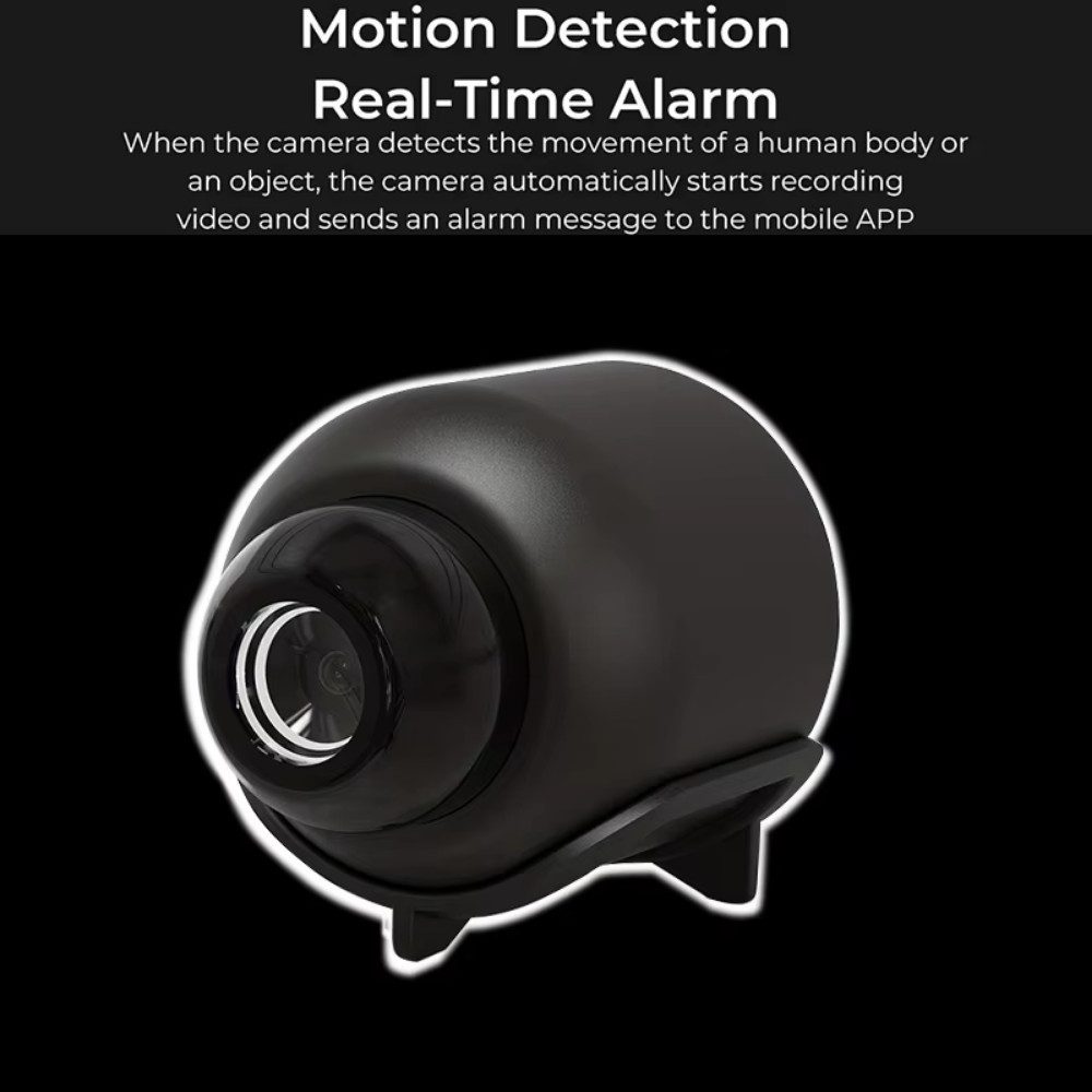Athlix Überwachungskamera X5 Mini-Kamera 1080P WiFi-Überwachungskamera 2er-Set (Fernzugriff durch App, Platzsparende Bauform) – Bild 5 von 5