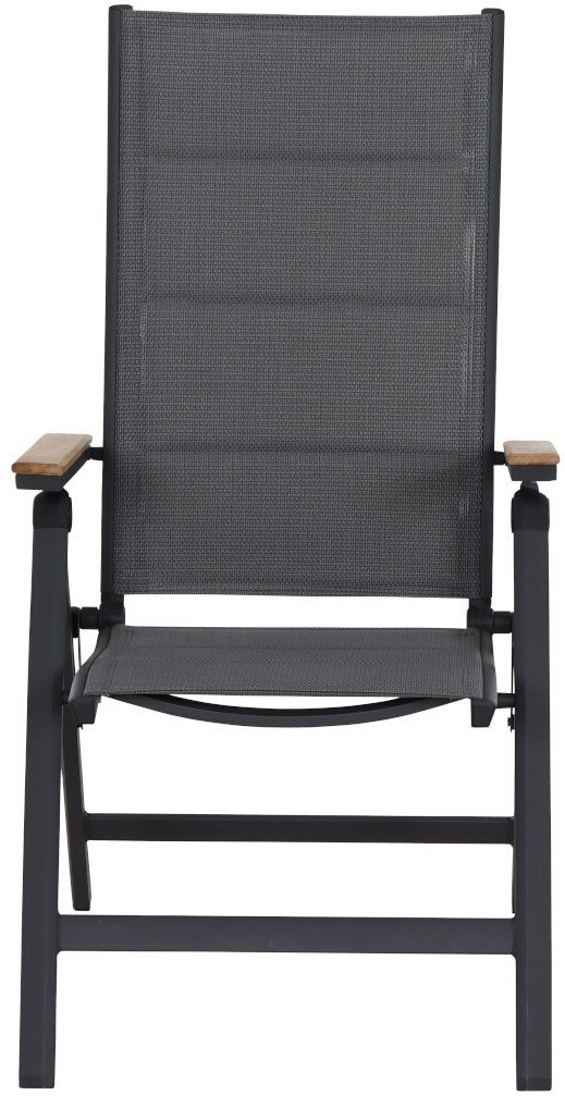 Siena Garden Gartensessel Tesoro Klappsessel 2er-Set FSC (Set, 2-St), Alu, Textil, Teak FSC 100 %