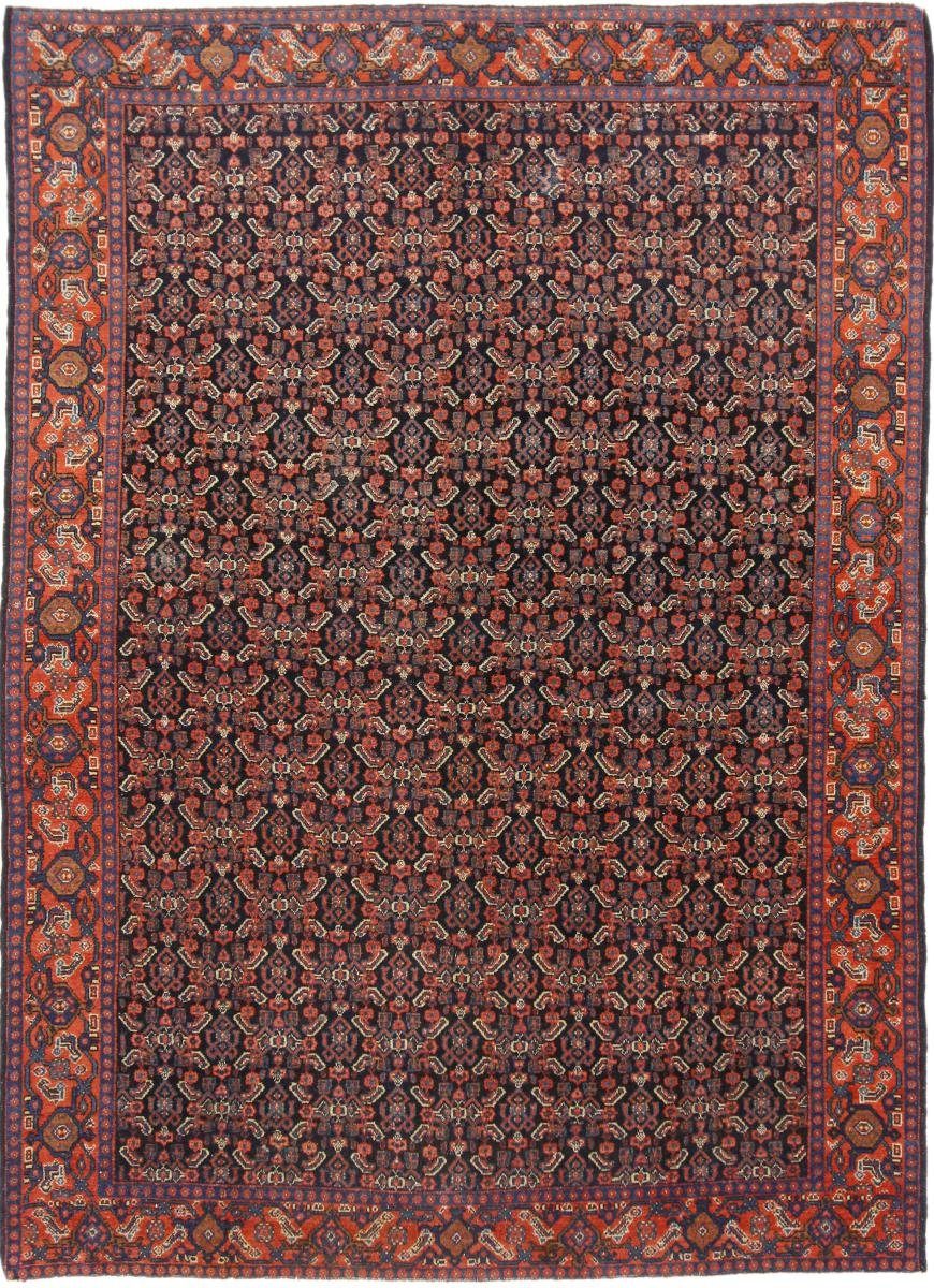 Orientteppich Senneh 140x194 Handgeknüpfter Orientteppich / Perserteppich, Nain Trading, rechteckig, Höhe: 12 mm