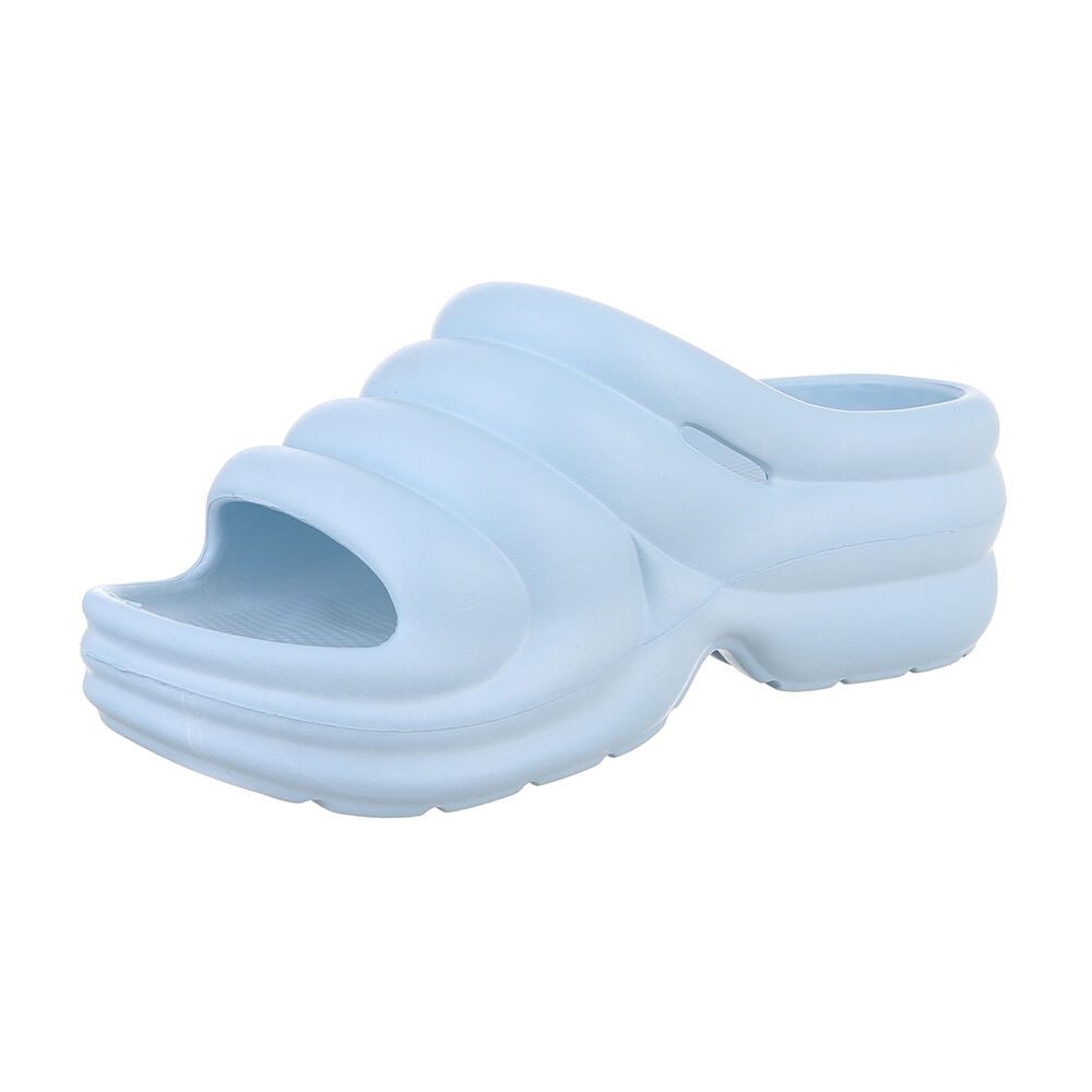 Ital-Design Damen Mules Strand Plateausandaletten (86192873) Keilabsatz/Wed günstig online kaufen