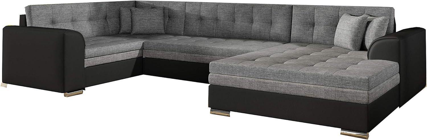 MOEBLO Wohnlandschaft DARIO U, ohne Bettkasten Couch U-Form Polstergarnitur Wohnlandschaft Polstersofa mit Ottomane Couchgranitur, mit Schlaffunktion