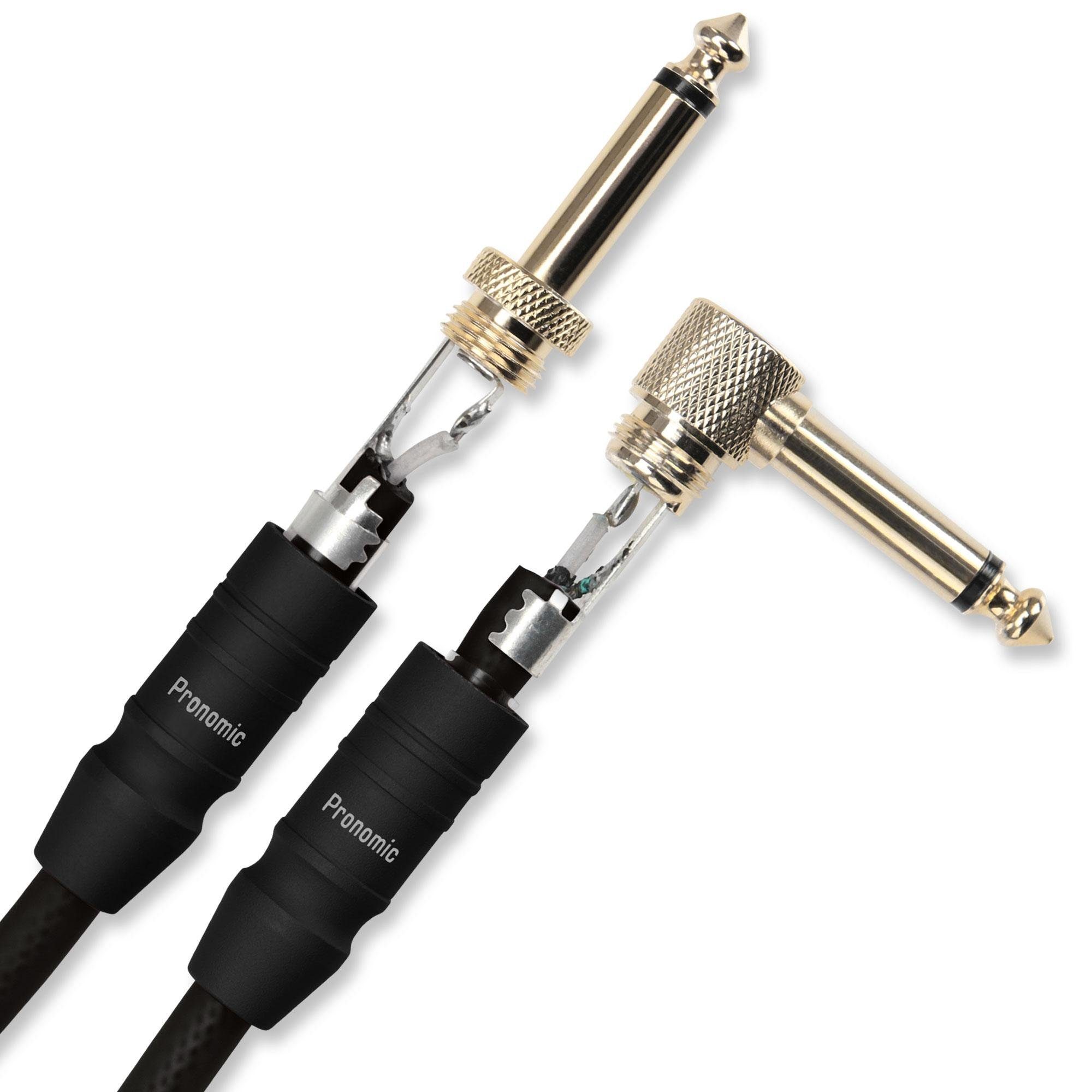 Pronomic INST-A-3 Klinkenkabel 3 m Instrumentenkabel, 6,3mm Klinke, 6,3mm Klinke (300 cm), 24 Karat vergoldet, flexibler und robuster Außenmantel – Bild 3 von 4