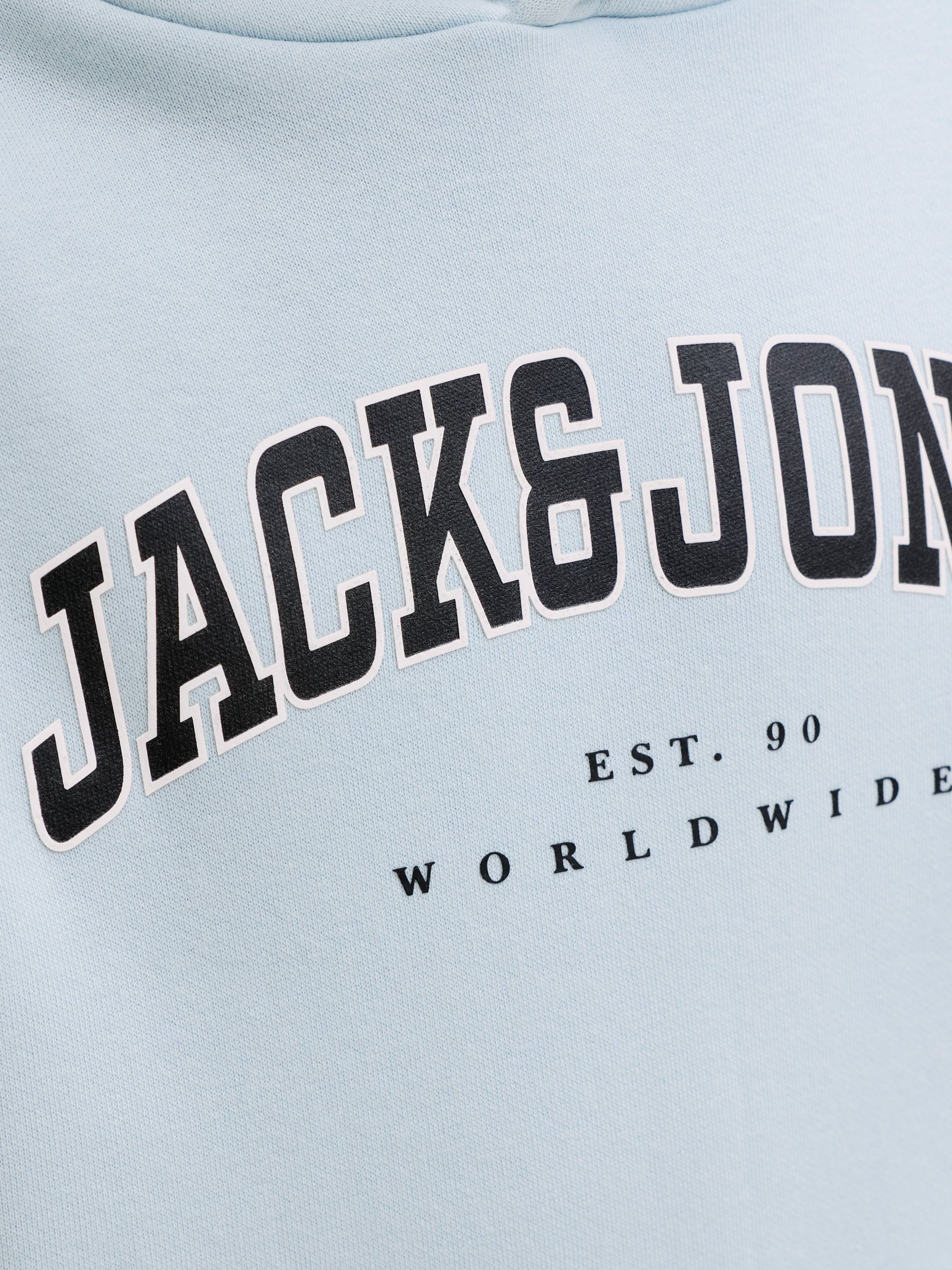 Jack & Jones Junior Sweatshirt JJECALEB VARSITY SWEAT HOOD JNR