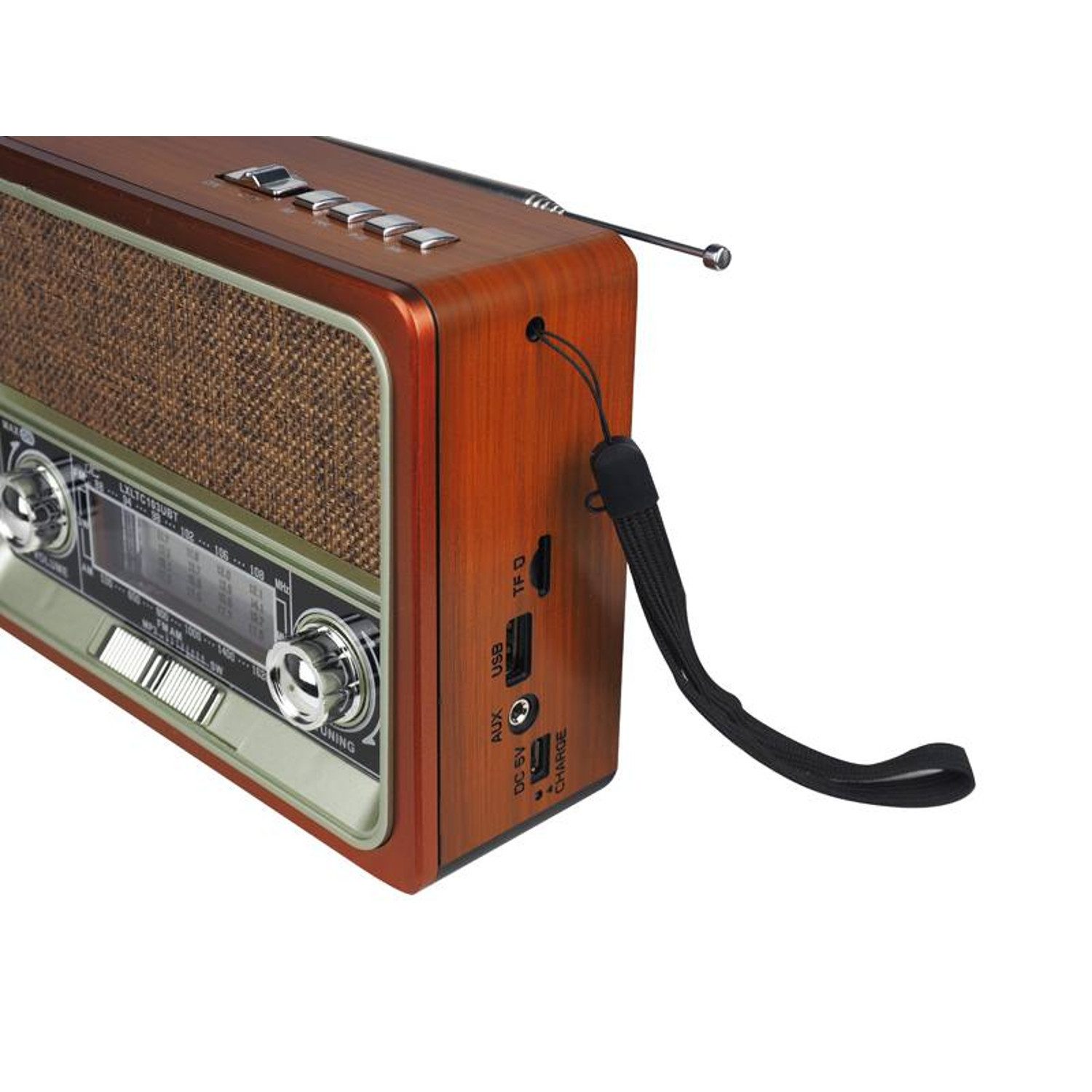 LTC LXLTC103UBT Retro-Radio (Tragbares Retro-Radio mit USB-Solarpanel Netta)