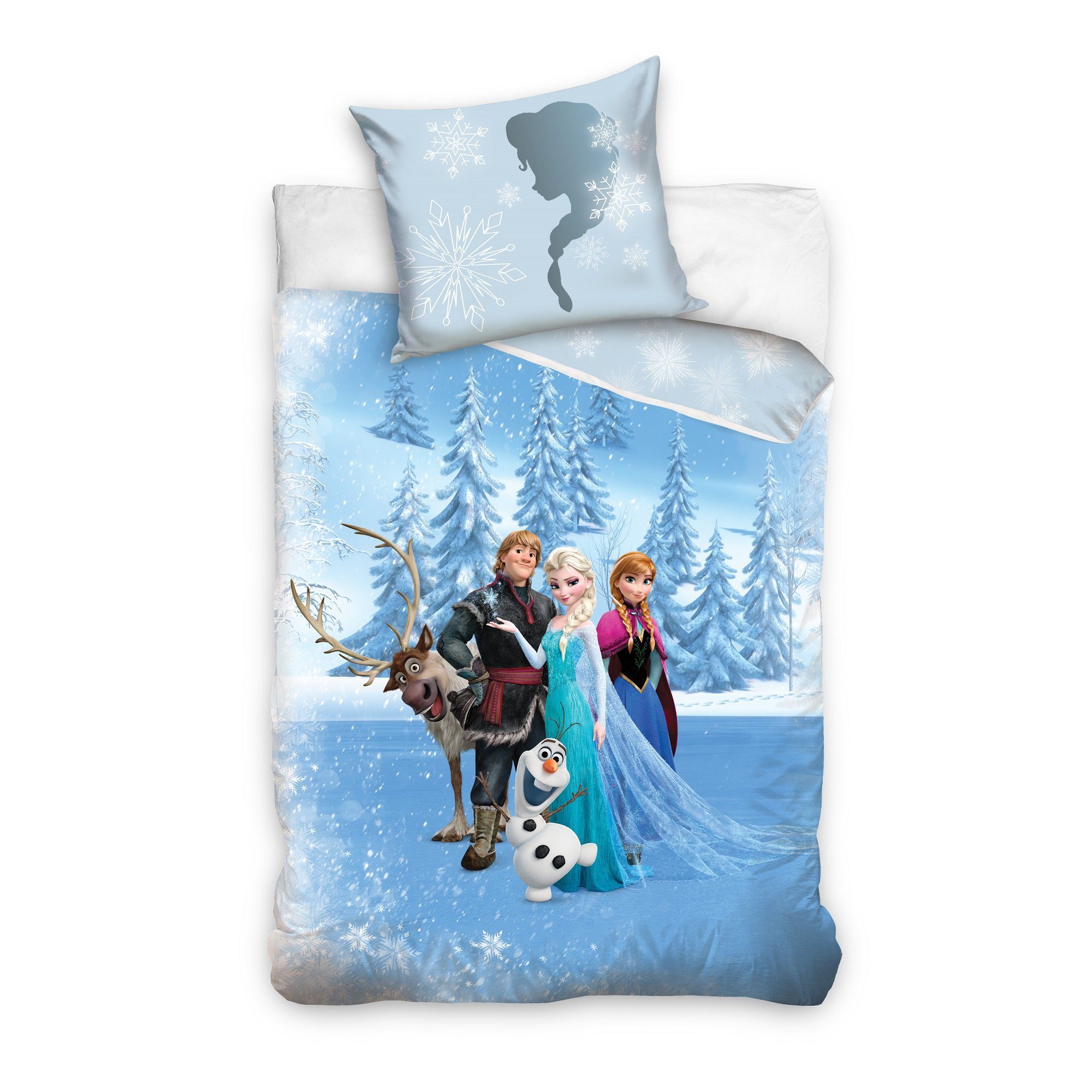 Kinderbettwäsche Frozen Die Eiskönigin Bettwäsche Set "Sven" 135x200 + 80x80 cm