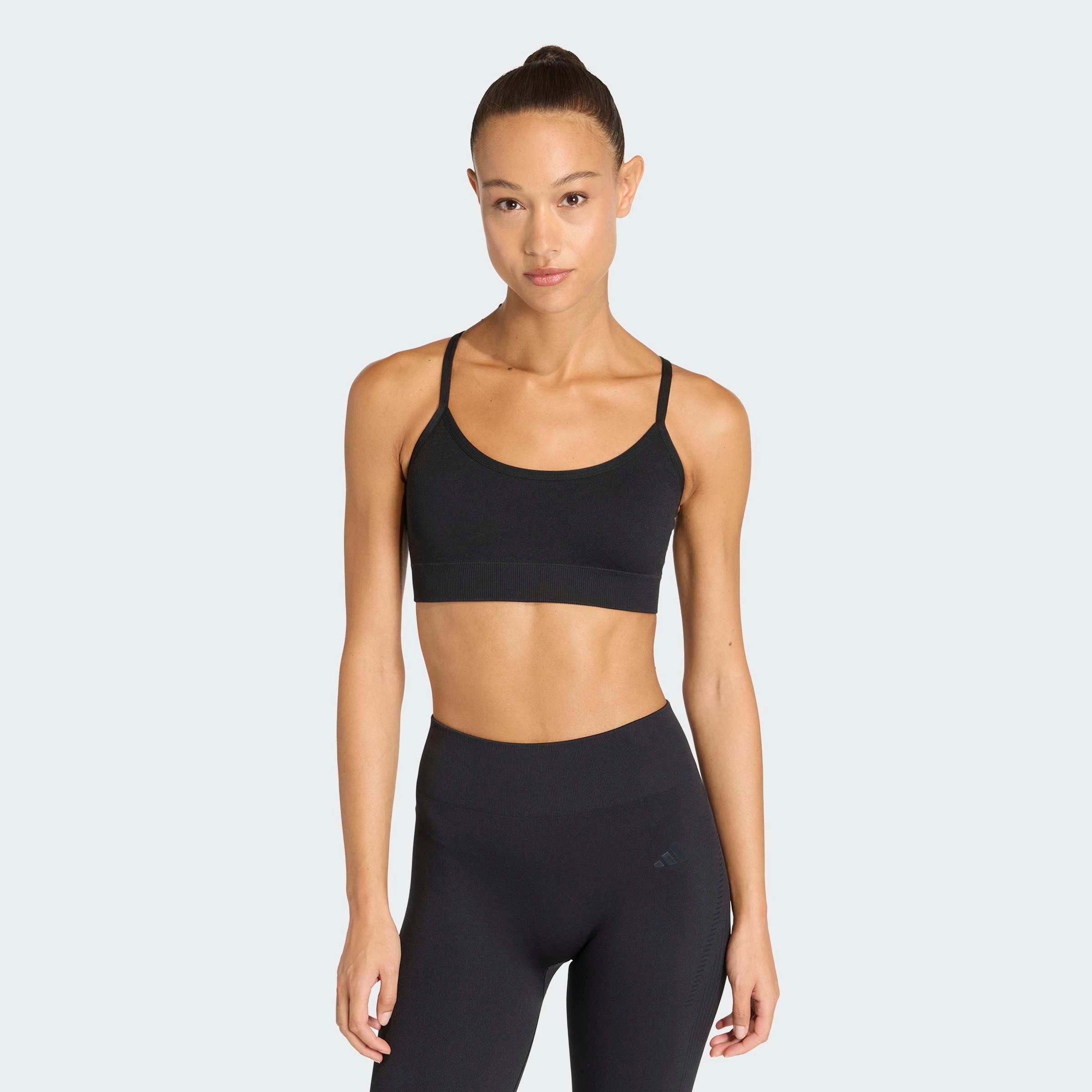 adidas Performance Sport-BH WORKOUT ESSENTIALS KNIT LIGHT SUPPORT PADDED BH