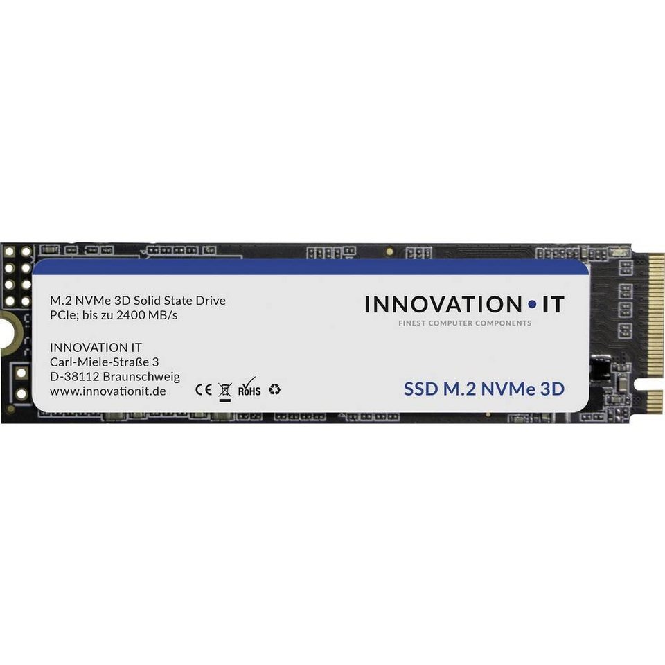 Innovation IT InnovationIT SSD M.2 2280 NVMe PCIe 512GB Retail  SSHD-Hybrid-Festplatte, Lese/Schreibgeschwindigkeit (MB/s): 2100/1800
