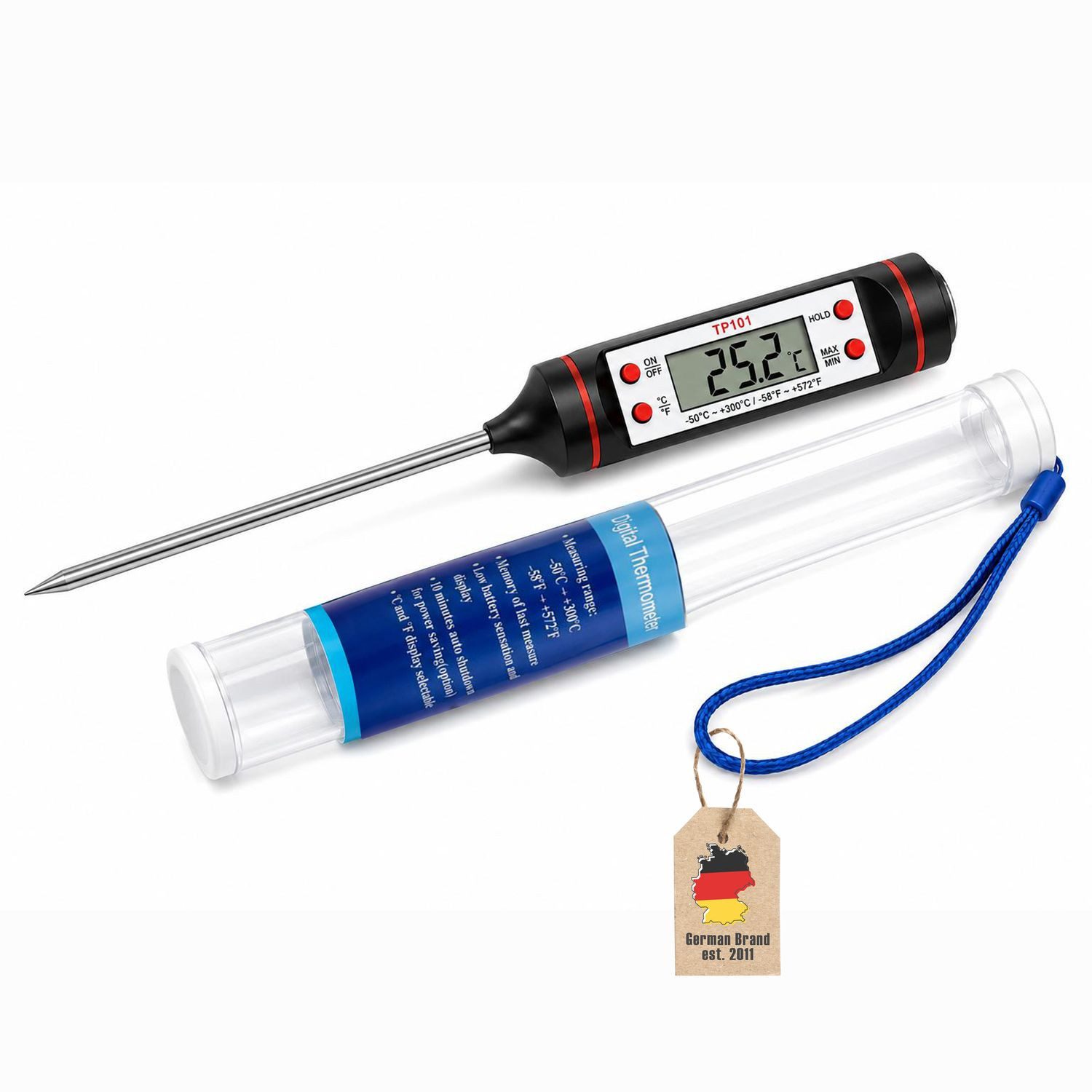 Intirilife Grillthermometer, 1-tlg., Elektronisches Thermometer