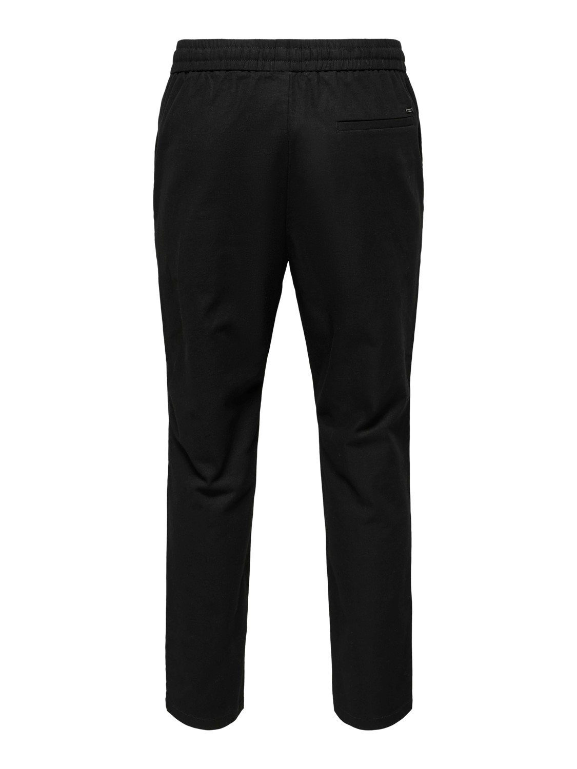 ONLY & SONS Stoffhose Leinen Baumwolle Stoffhose mit Tunnelzug ONSLINUS ONSLINUS CROP 0007 COT LIN PNT NOOS