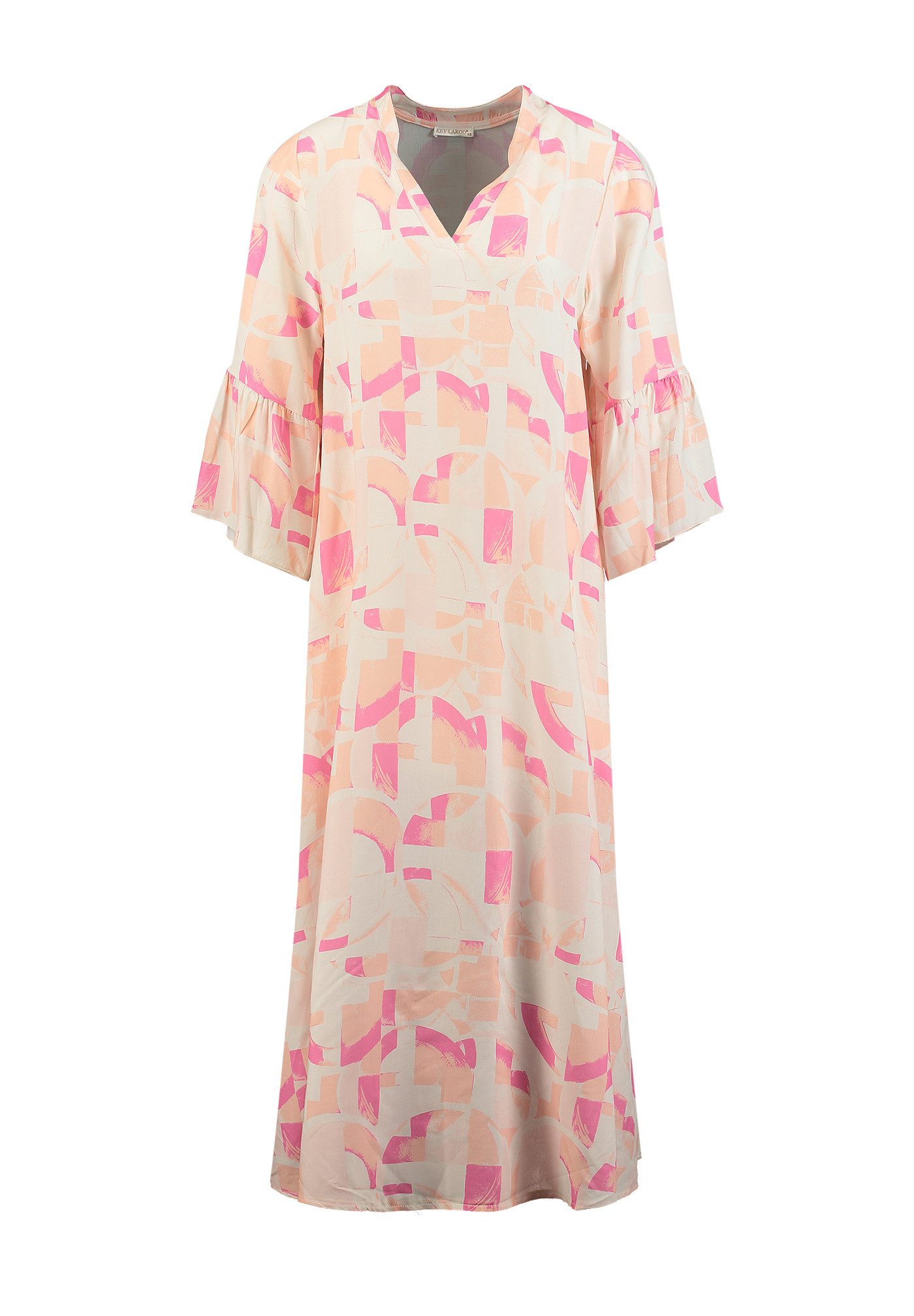 Key Largo Druckkleid WD CIRCLE v-neck (1-tlg)