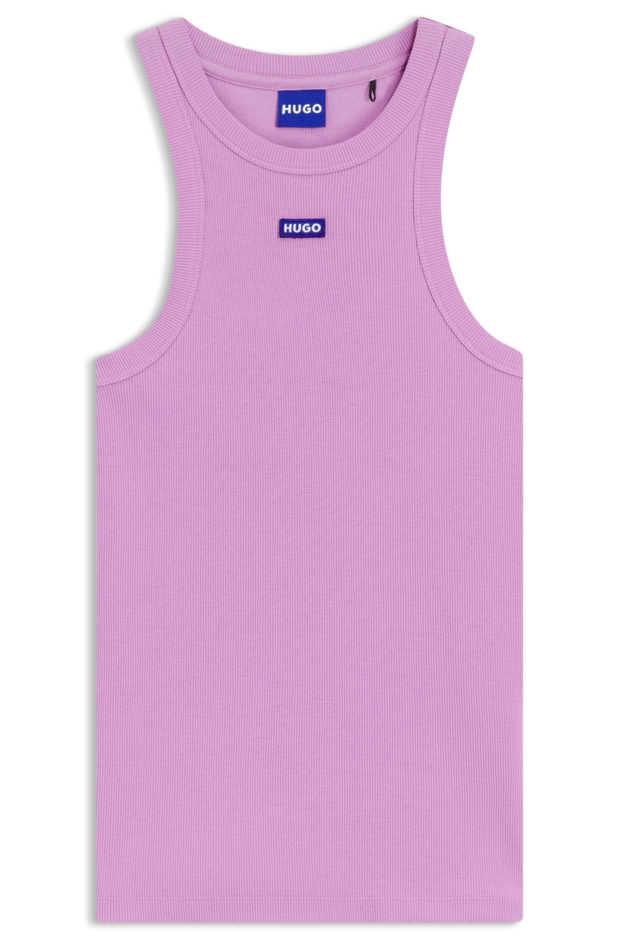HUGO Blue Tanktop Easy Tank Rippware günstig online kaufen