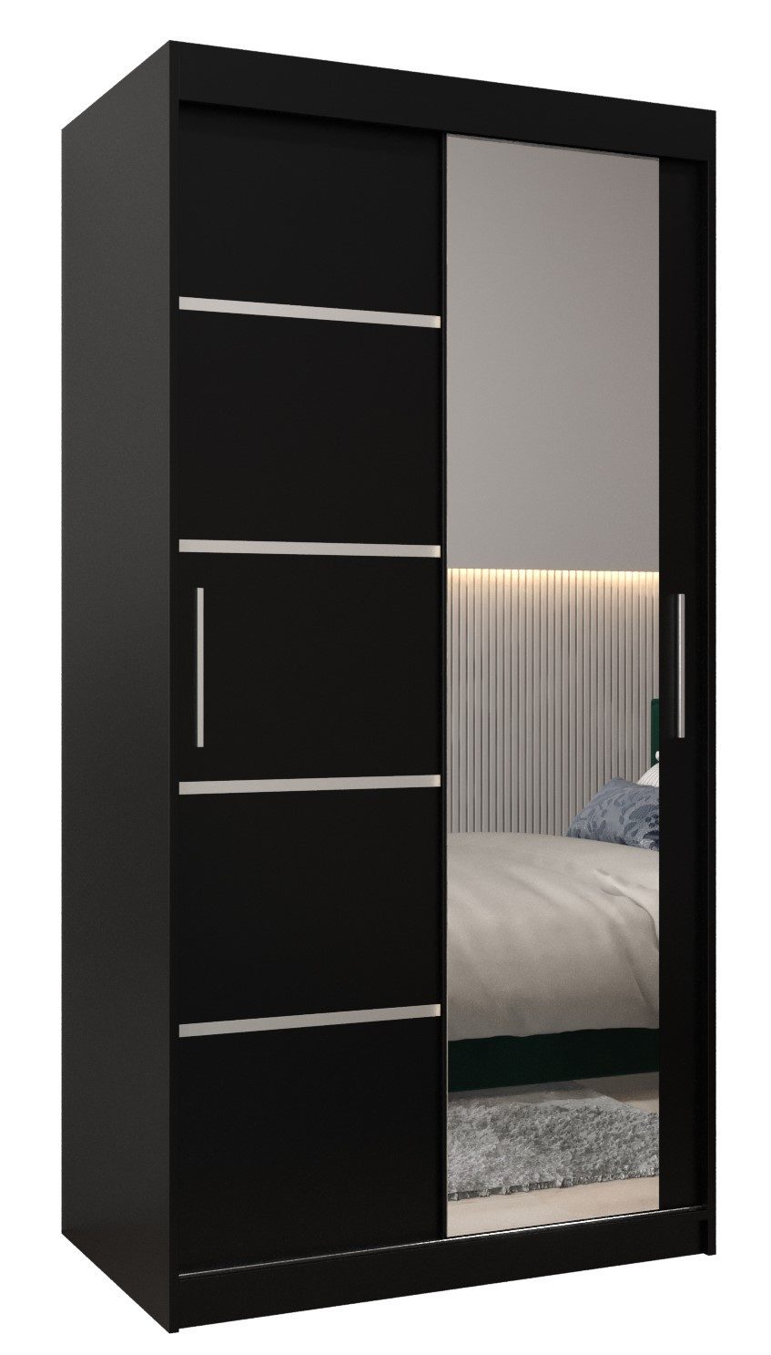 ABIKS MÖBEL Schwebetürenschrank Verona 2 Schlafzimmerschrank, mit Spiegel, günstig online kaufen